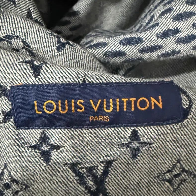 Louis Vuitton Louis Vuitton Nigo Blue Full Print Denim Jacket Size US L / EU 52-54 / 3 - 3 Thumbnail