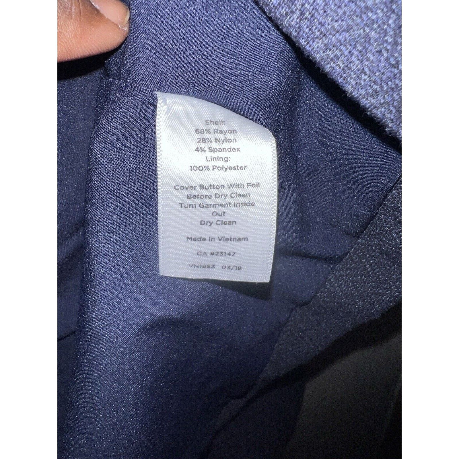 Other Talbots Womens Navy Blue Blazer Jacket 18 Shawl Lapel Single Size XXL / US 16-18 / IT 52-54 - 6 Thumbnail