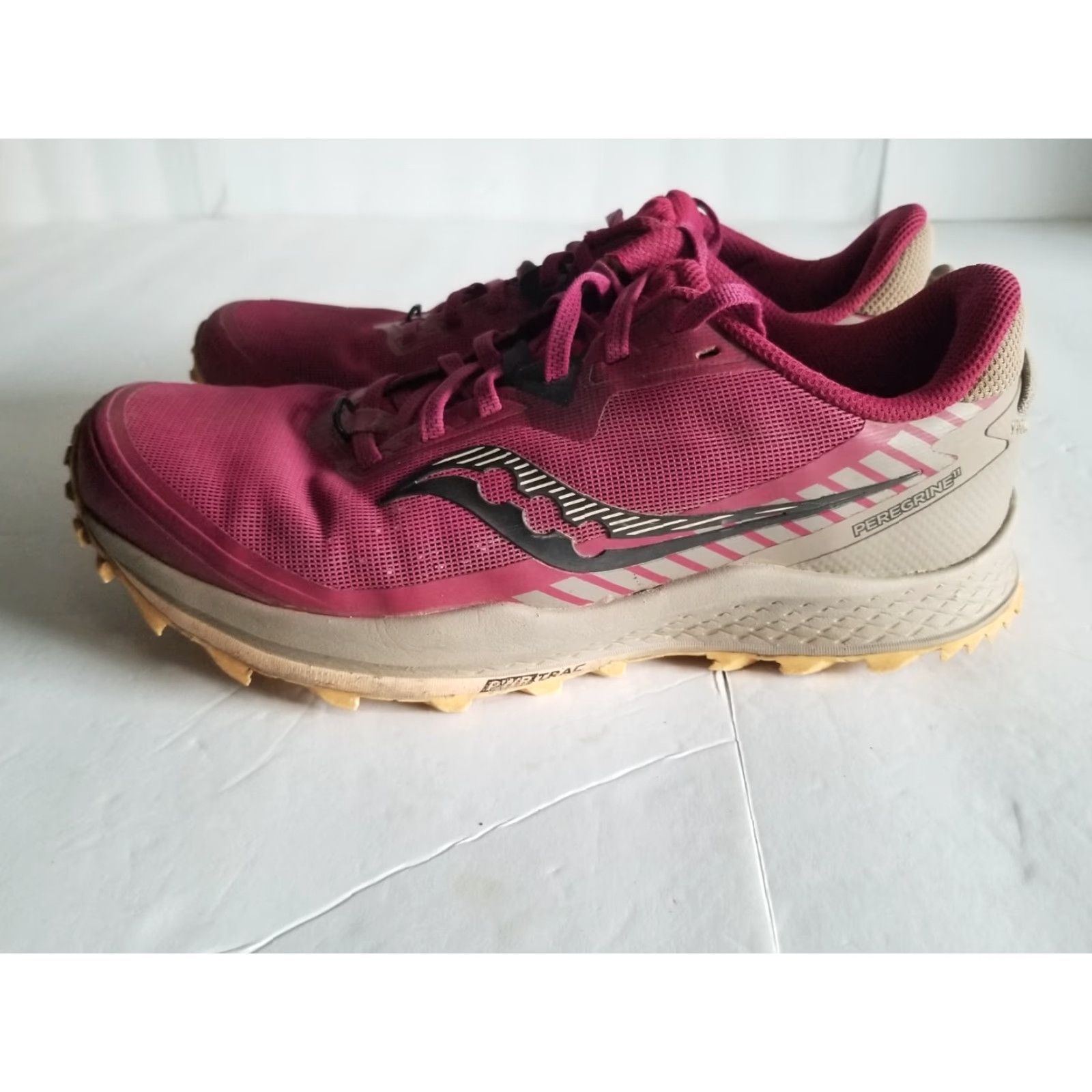 Saucony Saucony Womens Peregrine 11 Cherry Gravel Running Sneakers Size 9 Size US 9 / IT 39 - 5 Thumbnail