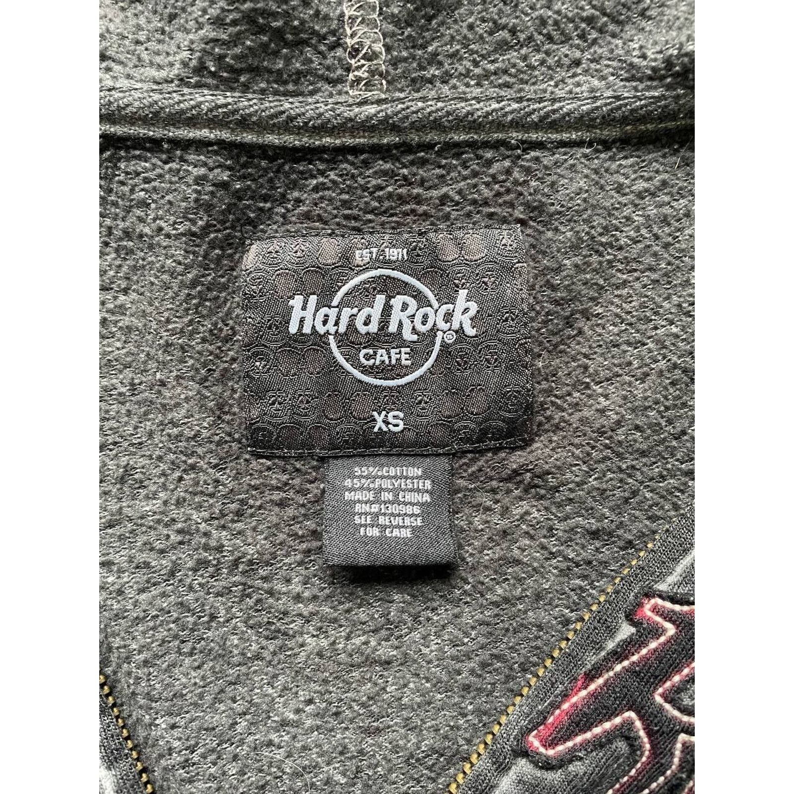 Hard Rock Cafe × Vintage Hard Rock Cafe Amsterdam Zip Hoodie Black Size US S / EU 44-46 / 1 - 6 Thumbnail