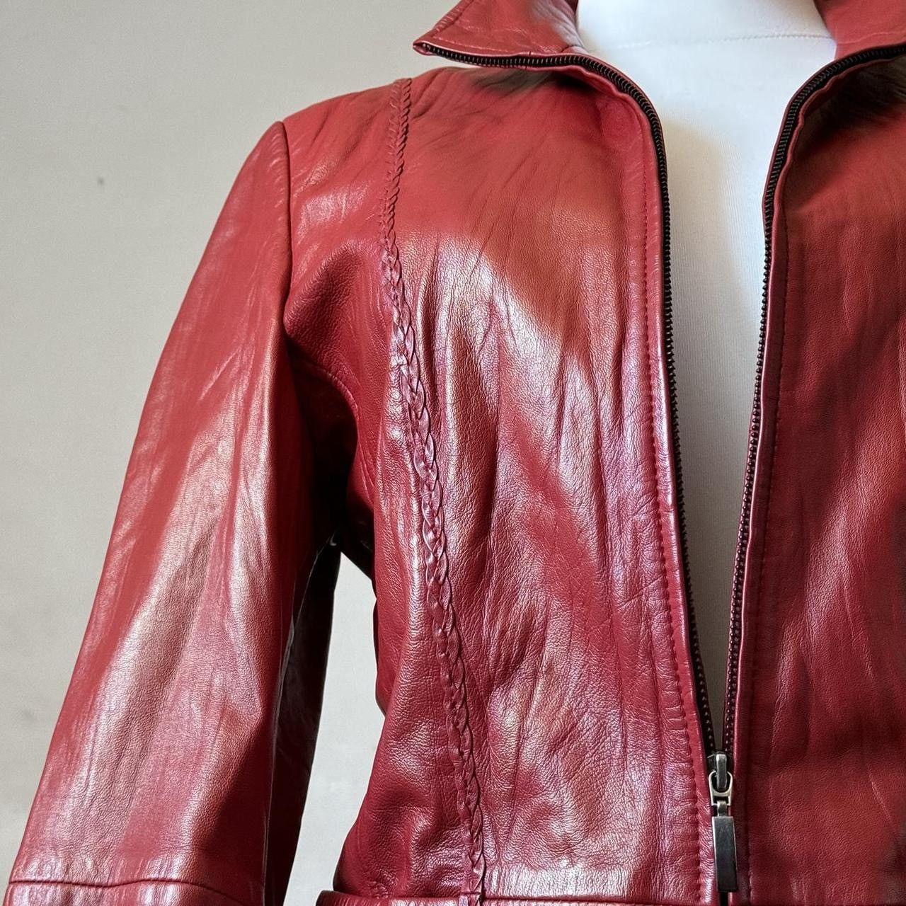 Vintage Sick Vamp leather biker long neck avant garde jacket Size M / US 6-8 / IT 42-44 - 4 Thumbnail