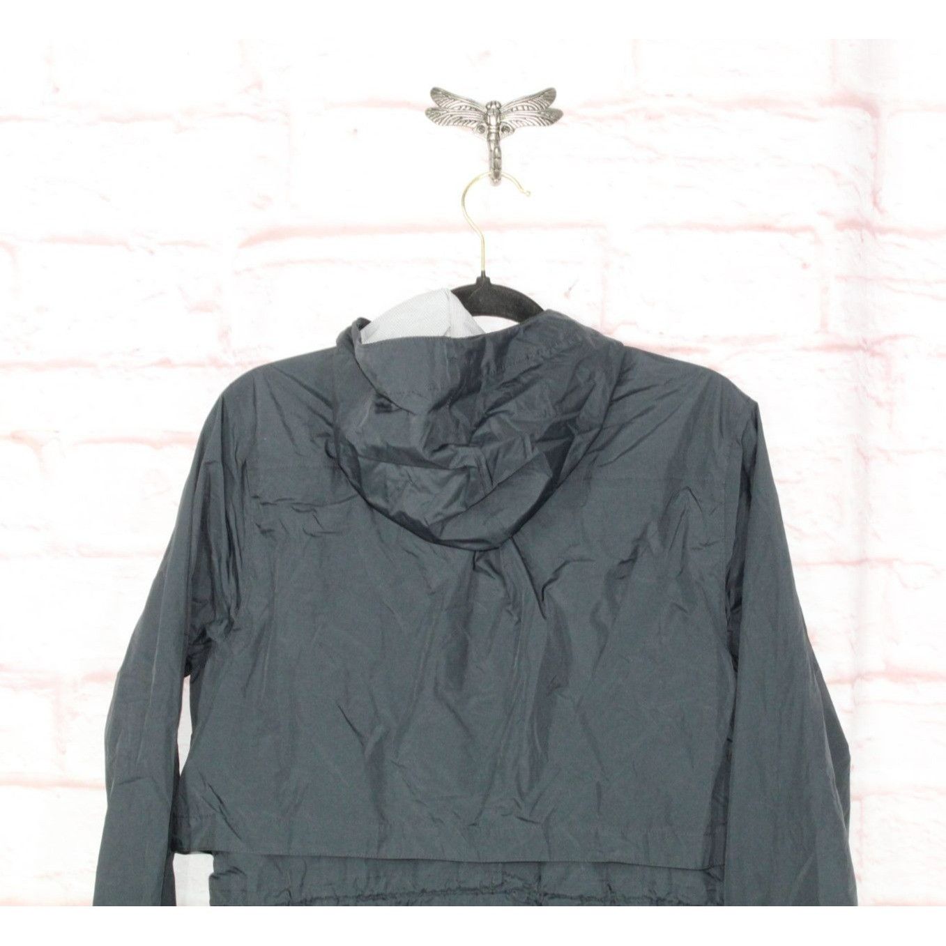 L.L. Bean LL Bean Womens Hooded Full Zip Windbreaker Long Jacket Size L / US 10 / IT 46 - 4 Thumbnail