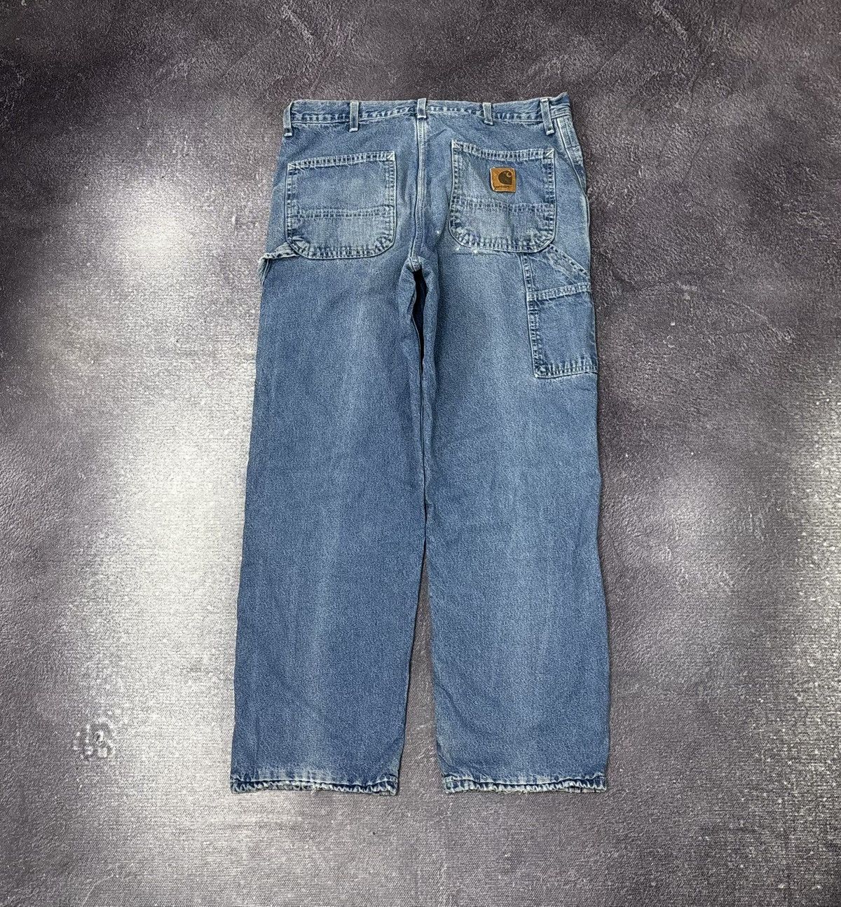 Carhartt Vintage 90s Carhartt USA Blue Insulated Denim Baggy Jeans Size US 36 / EU 52 - 1 Thumbnail
