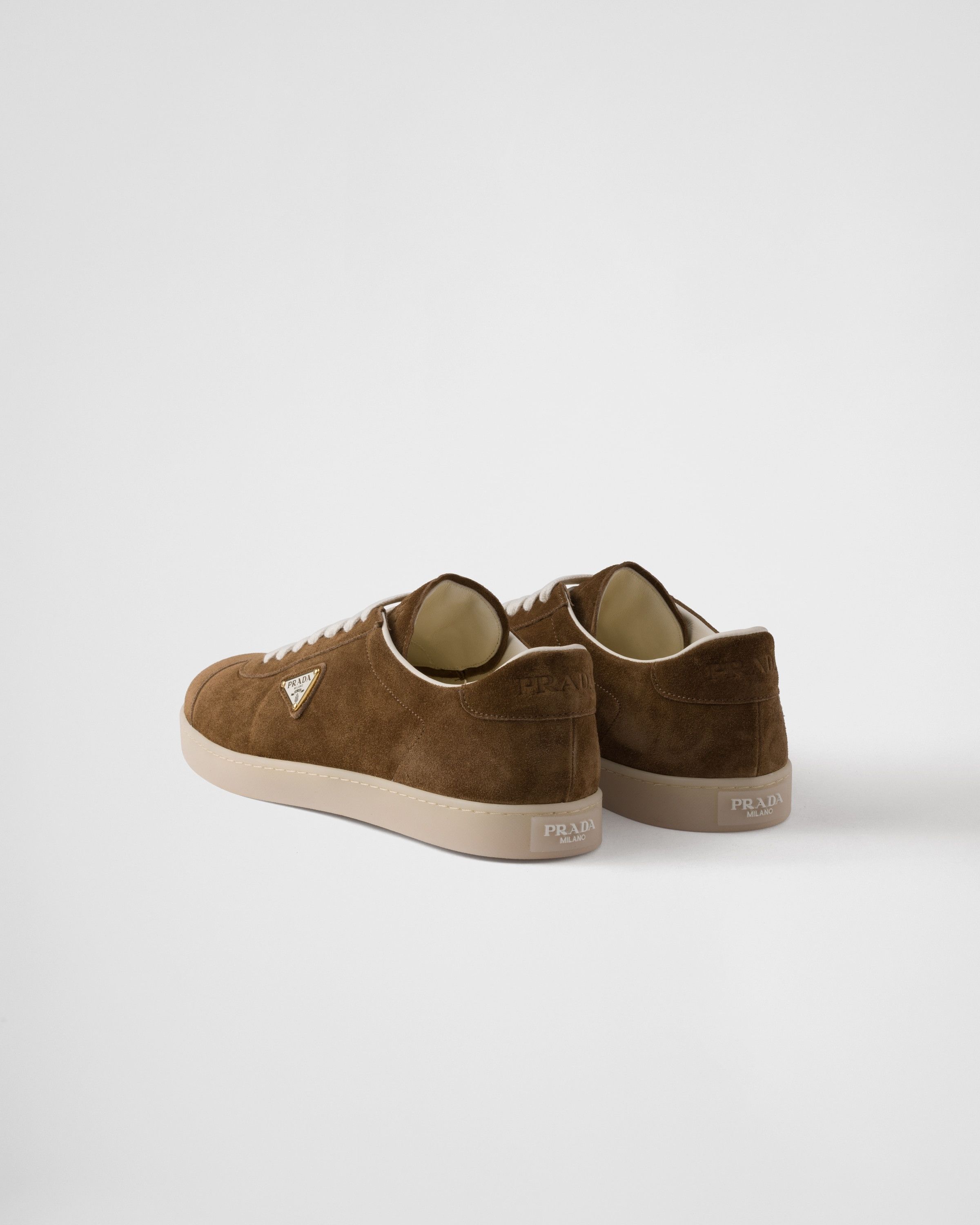 Prada o1mt1gz0325 Lane Suede Sneakers in Brown Size US 8.5 / EU 41-42 - 5 Thumbnail