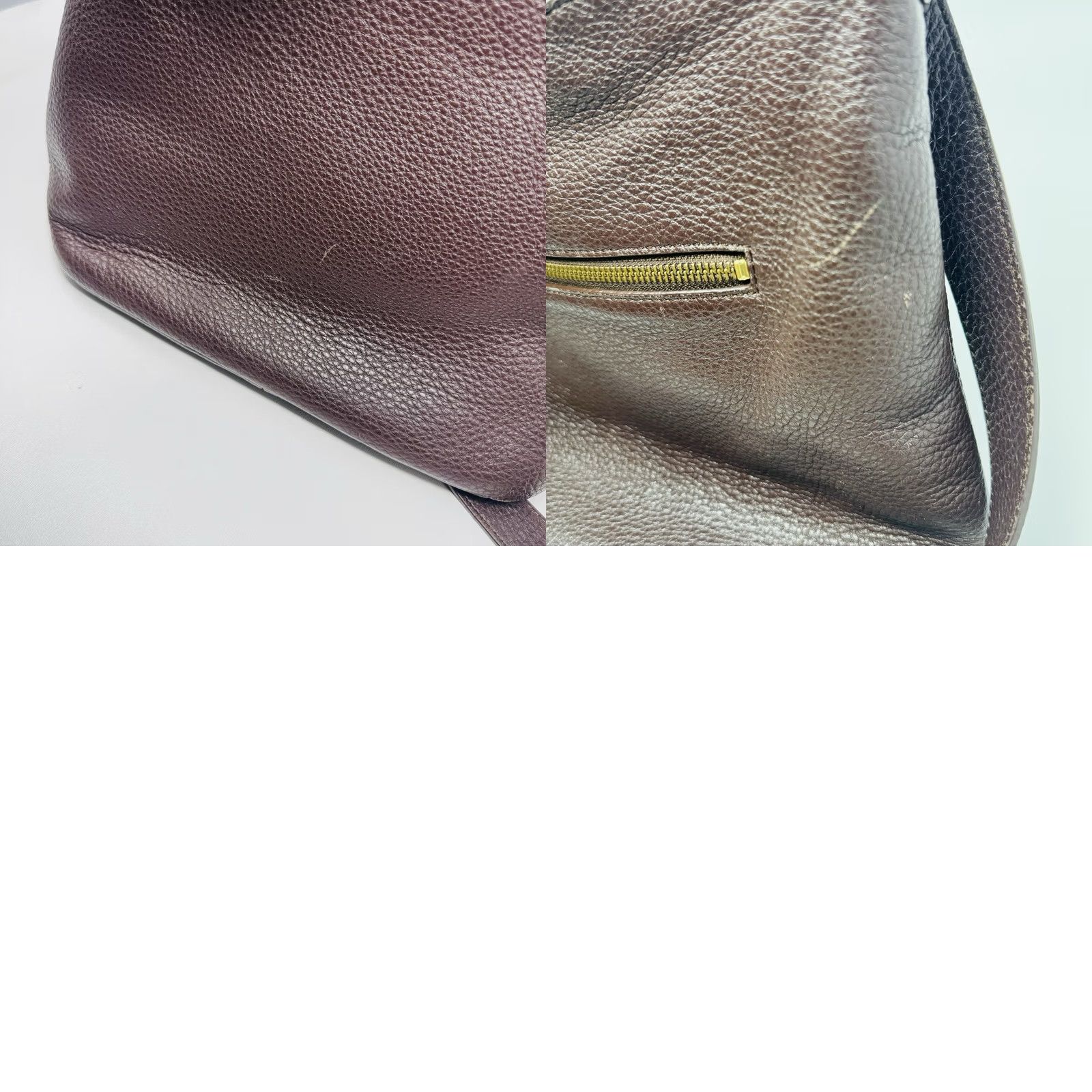 Talbots Talbots Leather Shoulder Bag Womens Medium Brown Classic Purse Zip Hobo Shoulder Bag Fashion Accessories Size ONE SIZE - 8 Thumbnail