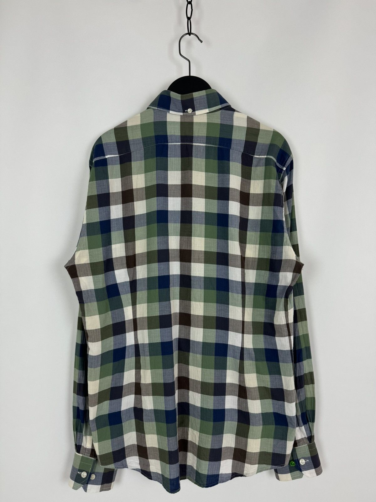Eton Eton Check Pocket Slim Fit Shirt Size US L / EU 52-54 / 3 - 5 Thumbnail