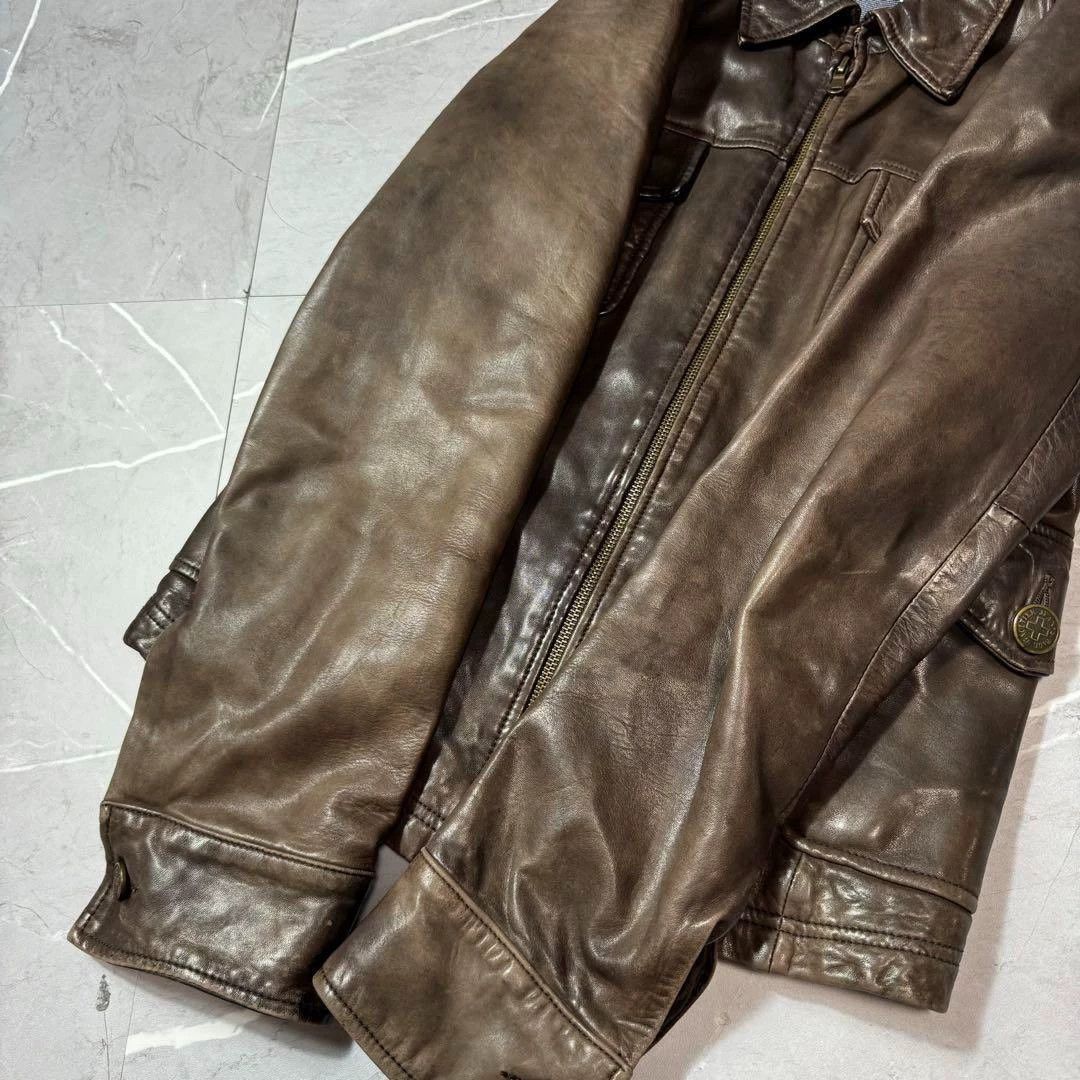 Jean Paul Gaultier Jean Paul Gaultier Cow leather zipper leather coat-2505 Size US M / EU 48-50 / 2 - 9 Thumbnail
