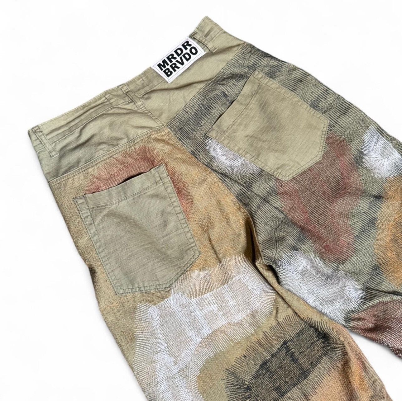 Who Decides War Who Decides War Embroidered Camouflage Baggy Cargo pants Size US 32 / EU 48 - 6 Thumbnail