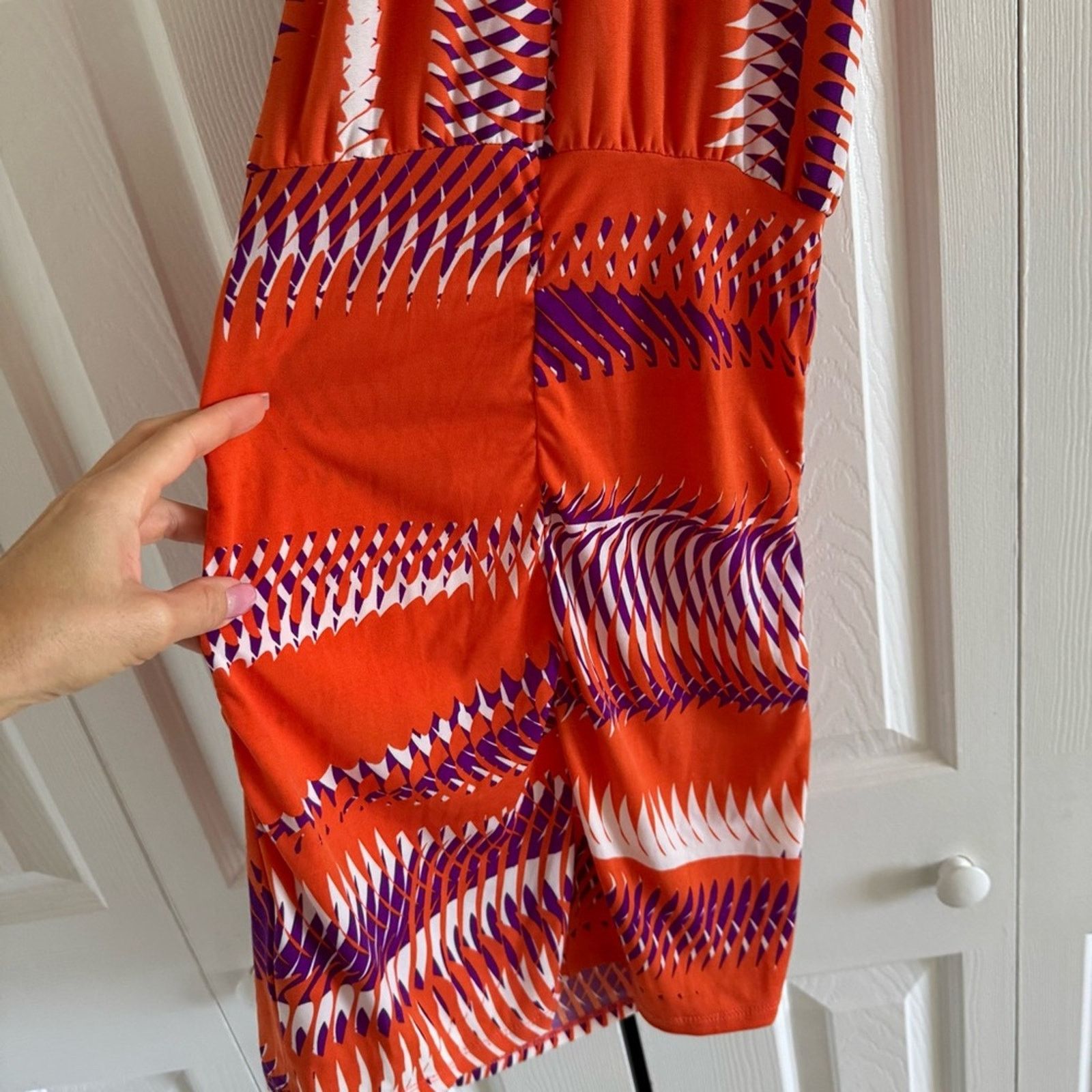 Guess Guess by Marciano Orange and Purple Women's Dress, Size XS Size XS / US 0-2 / IT 36-38 - 6 Thumbnail