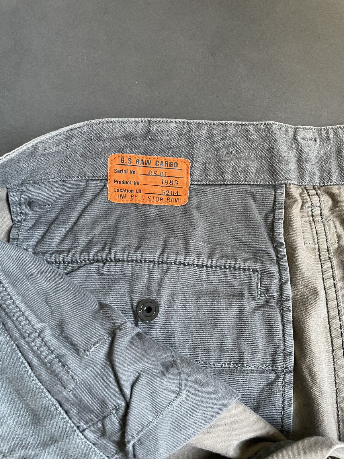 20471120 × G-Star × Vintage G-Star Raw Faded Flared Cargo Work Pants Y2K Carhartt style Size US 33 - 8 Thumbnail
