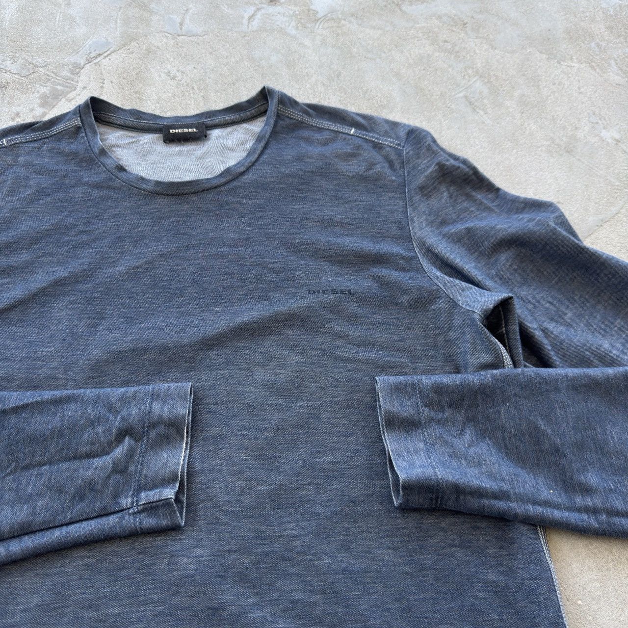 Diesel Diesel Indigo Blue Long Sleeve T-Shirt Size L Size US L / EU 52-54 / 3 - 4 Thumbnail