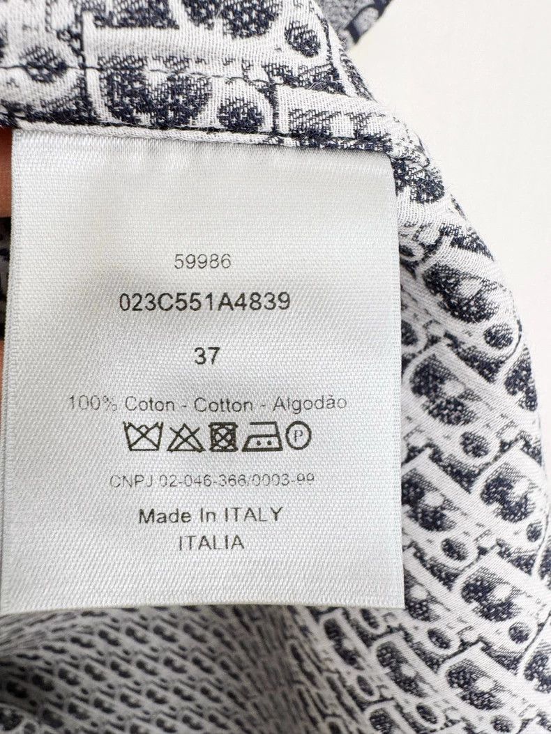 Dior Dior Patterned Short Sleeve Shirt-2505 Size M / US 6-8 / IT 42-44 - 4 Thumbnail