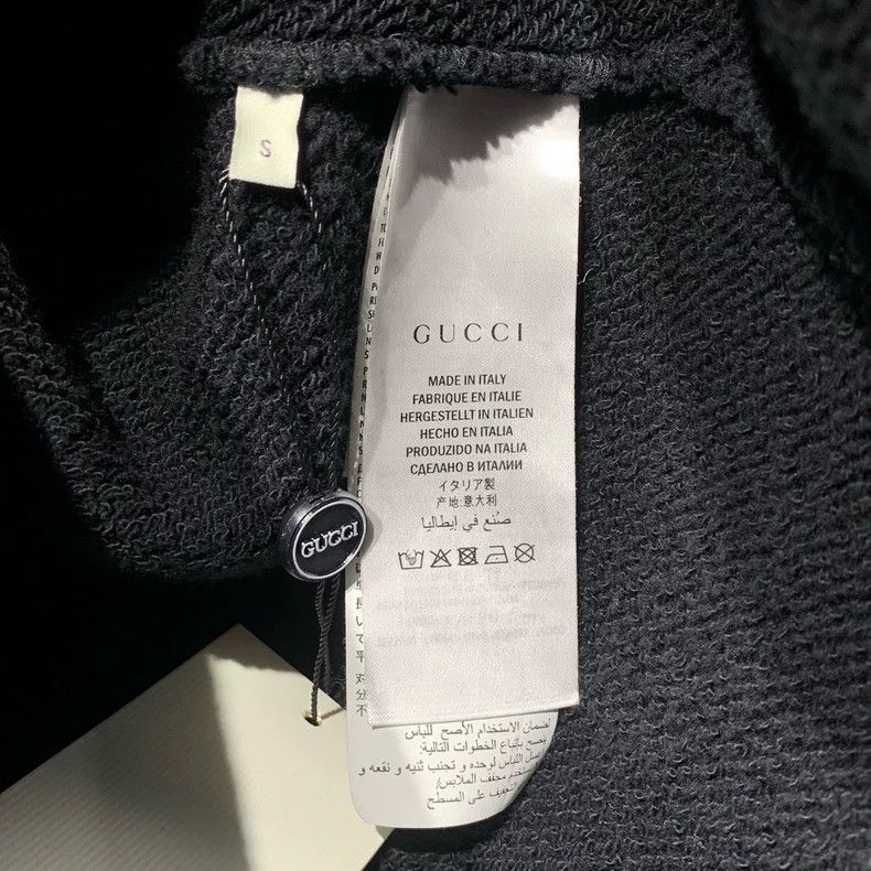 Gucci Gucci Black and red big logo classic black sweatshirt 2501- Size US S / EU 44-46 / 1 - 5 Thumbnail