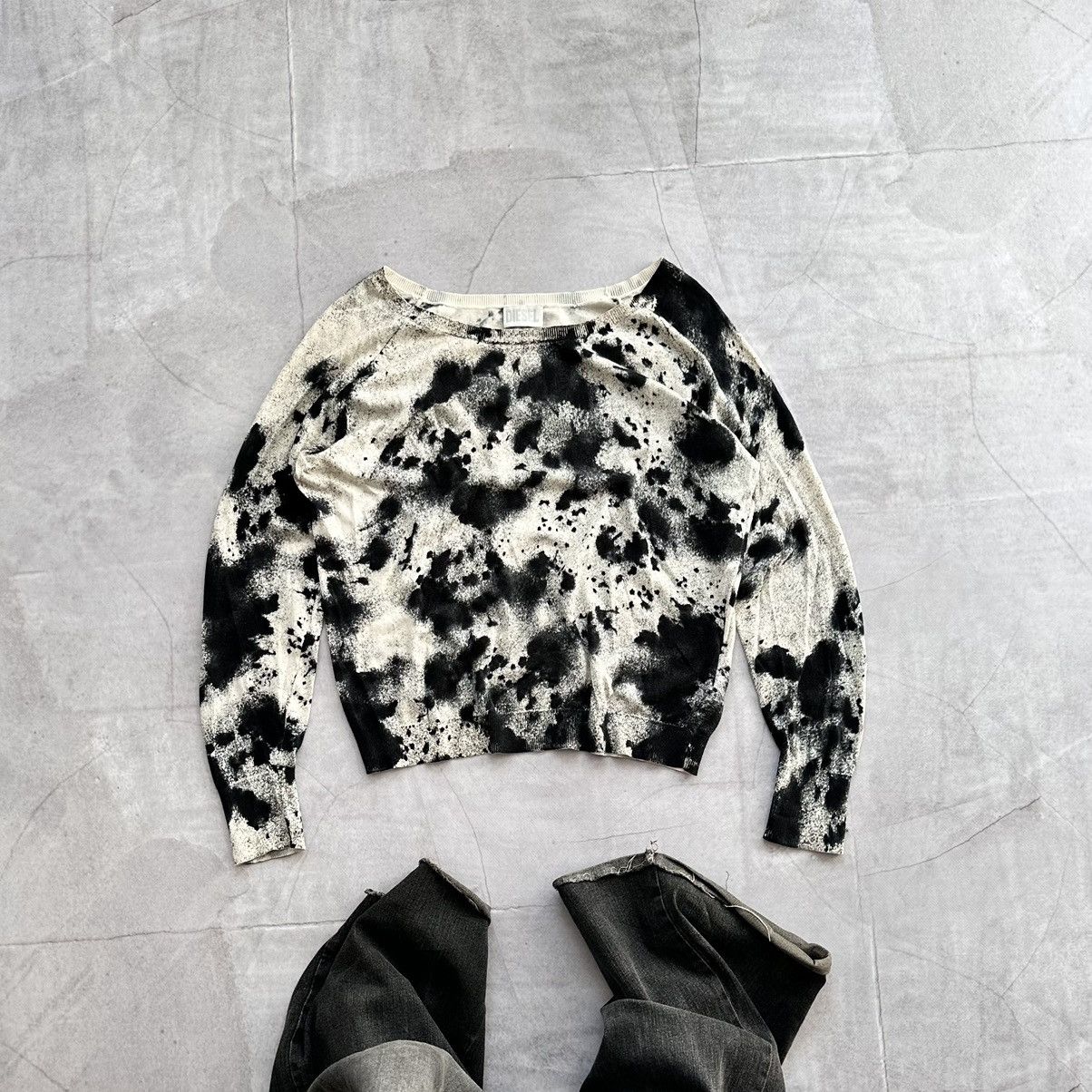 Hysteric Glamour × Undercover 00s Diesel Y2K Long Sleeve T Shirt Tee Abstract Sweater Size M / US 6-8 / IT 42-44 - 1 Thumbnail
