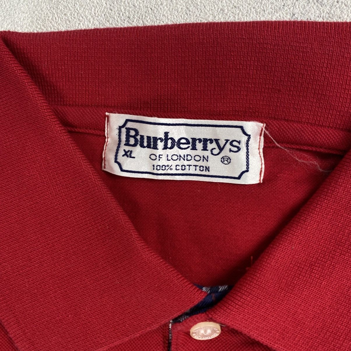 Burberry Vintage burberrys Longsleeve Polo Shirt Size US XL / EU 56 / 4 - 5 Thumbnail