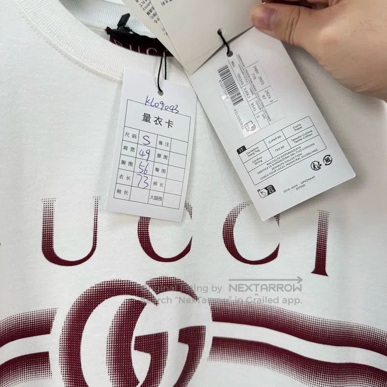 Gucci Gucci Belt letter short sleeve Size US S / EU 44-46 / 1 - 6 Thumbnail
