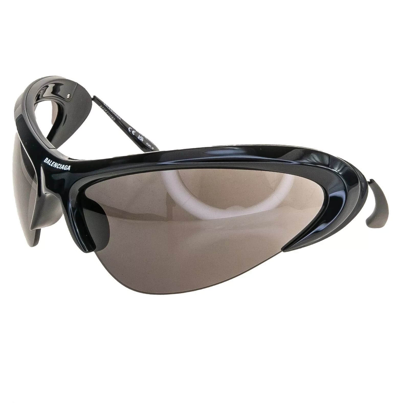 Balenciaga BALENCIAGA WIRE CAT Mask Wrap 0232 Black Silver BB0232S 001 Size ONE SIZE - 6 Thumbnail