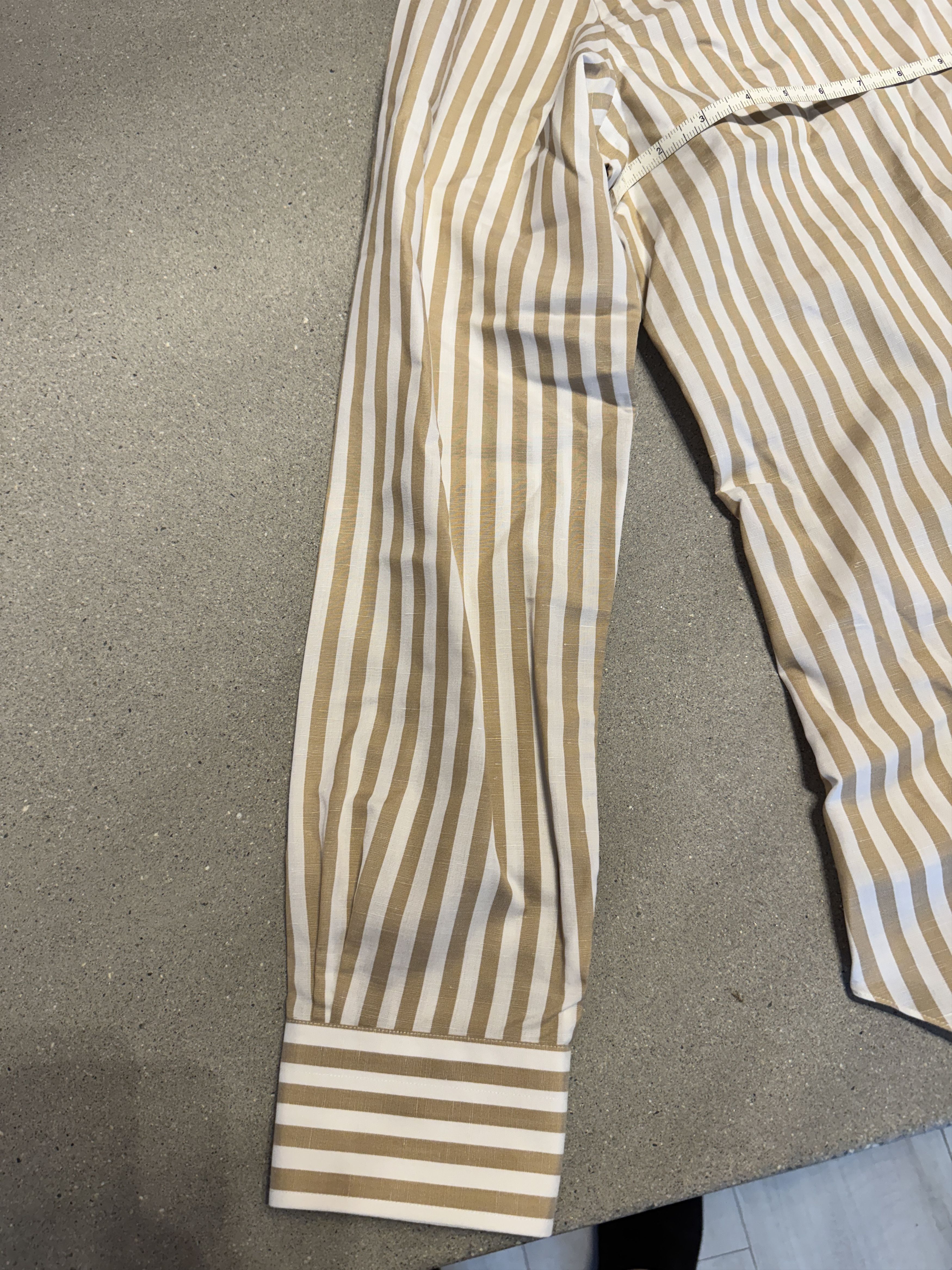Barba Napoli Beige stripe LS shirt Size US XL / EU 56 / 4 - 2 Thumbnail