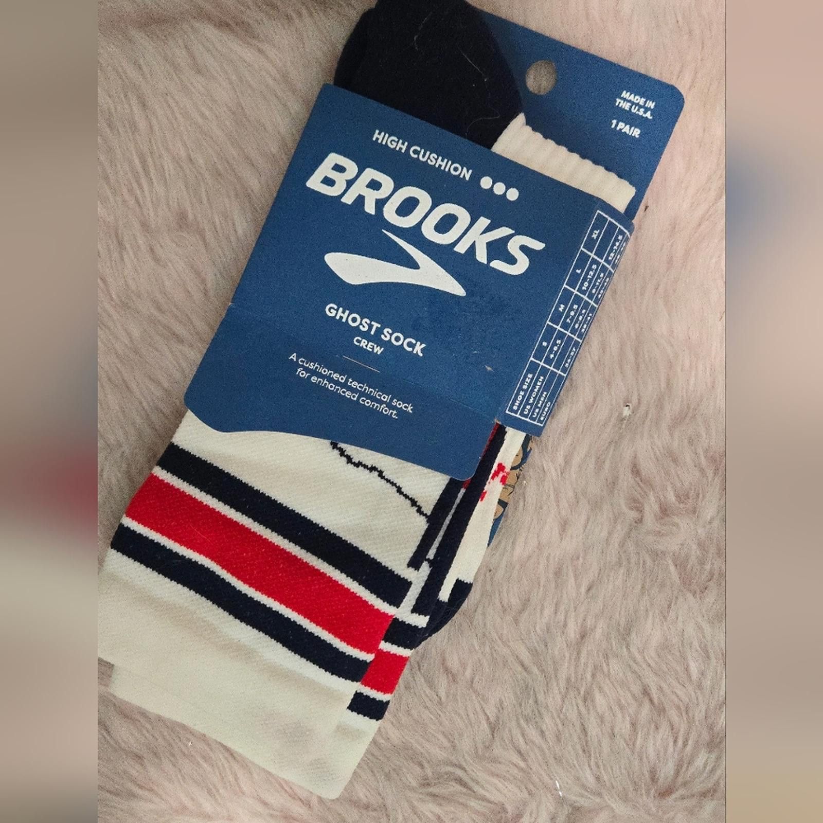 Brooks Brooks Men’s Texas Ghost Lite Crew Socks Size ONE SIZE - 2 Thumbnail