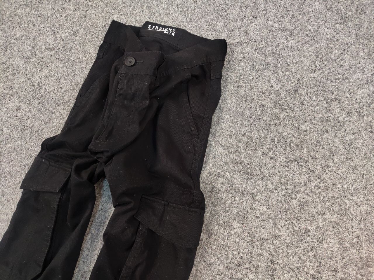 Japanese Brand Vintage Japan style Black Cargo Straight Fit Pants Y2K Size US 34 / EU 50 - 4 Thumbnail