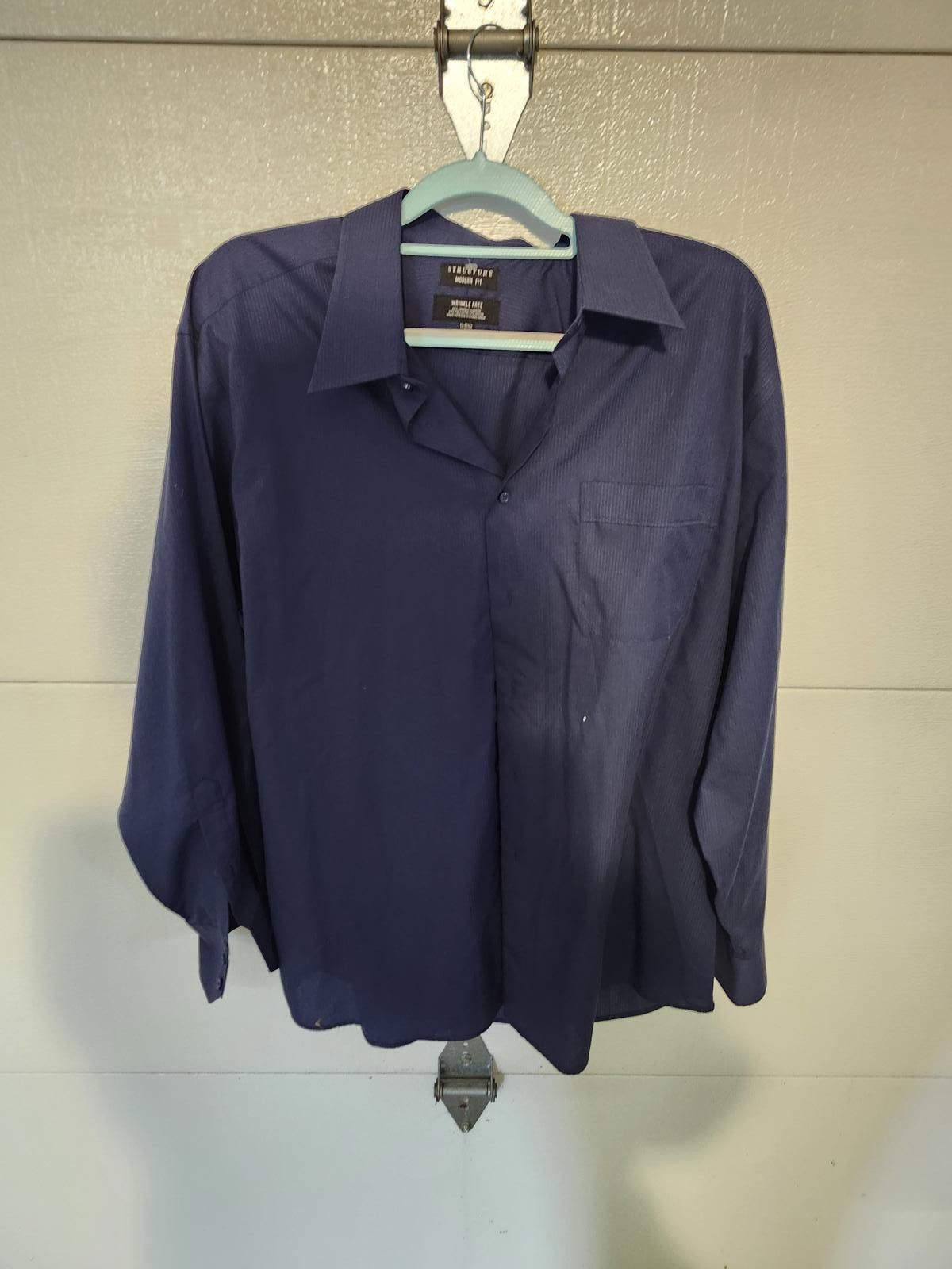 Designer Structure long sleeved shirt Size 44R - 1 Thumbnail