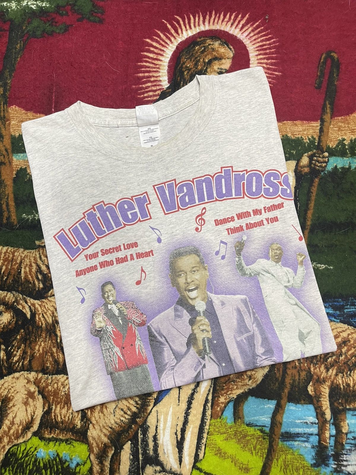 Band Tees × Vintage Rare Vintage Luther Vandross Tee - Soul Superstar! Size US XL / EU 56 / 4 - 1 Thumbnail