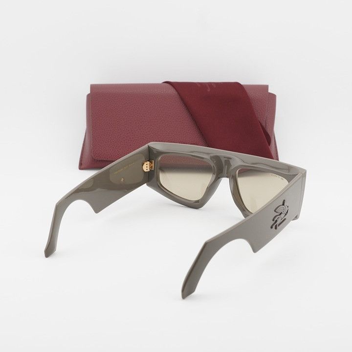 Etro ETRO 0032/G/S 079U QT Sunglasses Mud Geometric Frame Size ONE SIZE - 10 Thumbnail