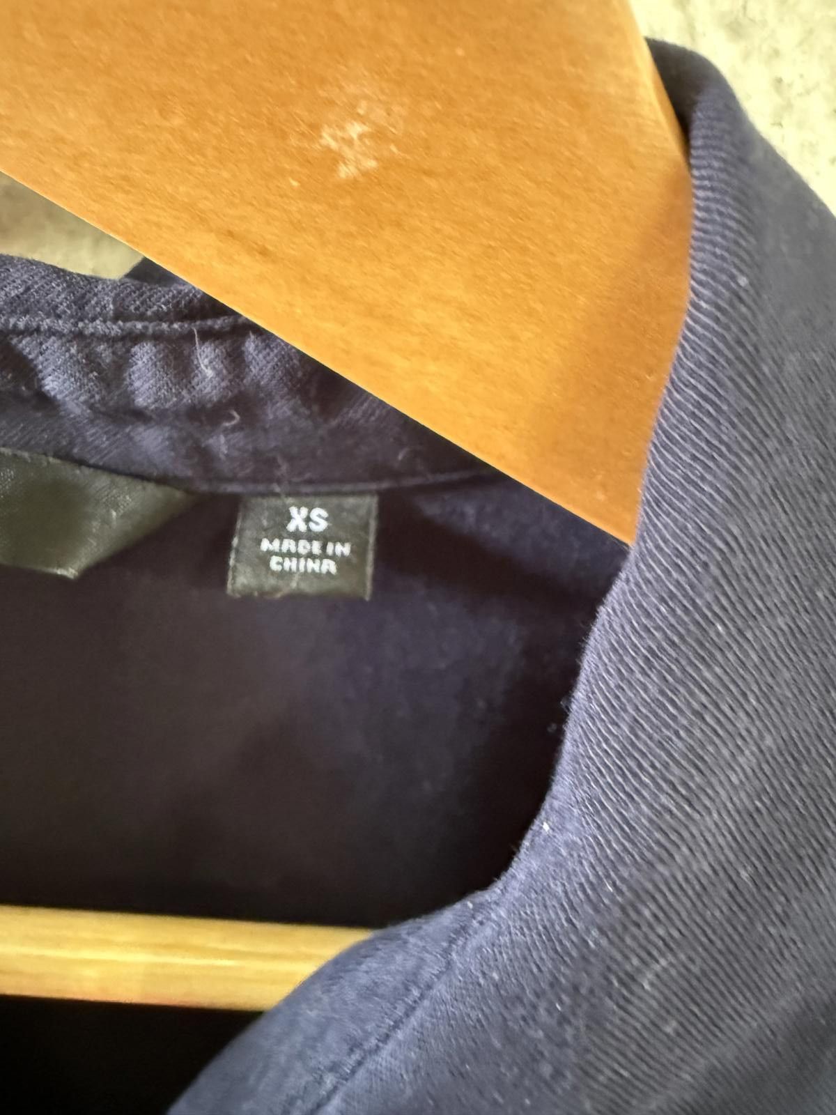 Unknown London Navy Blue Women's 3/4 Sleeve Top, Size XS Size XS / US 0-2 / IT 36-38 - 2 Thumbnail