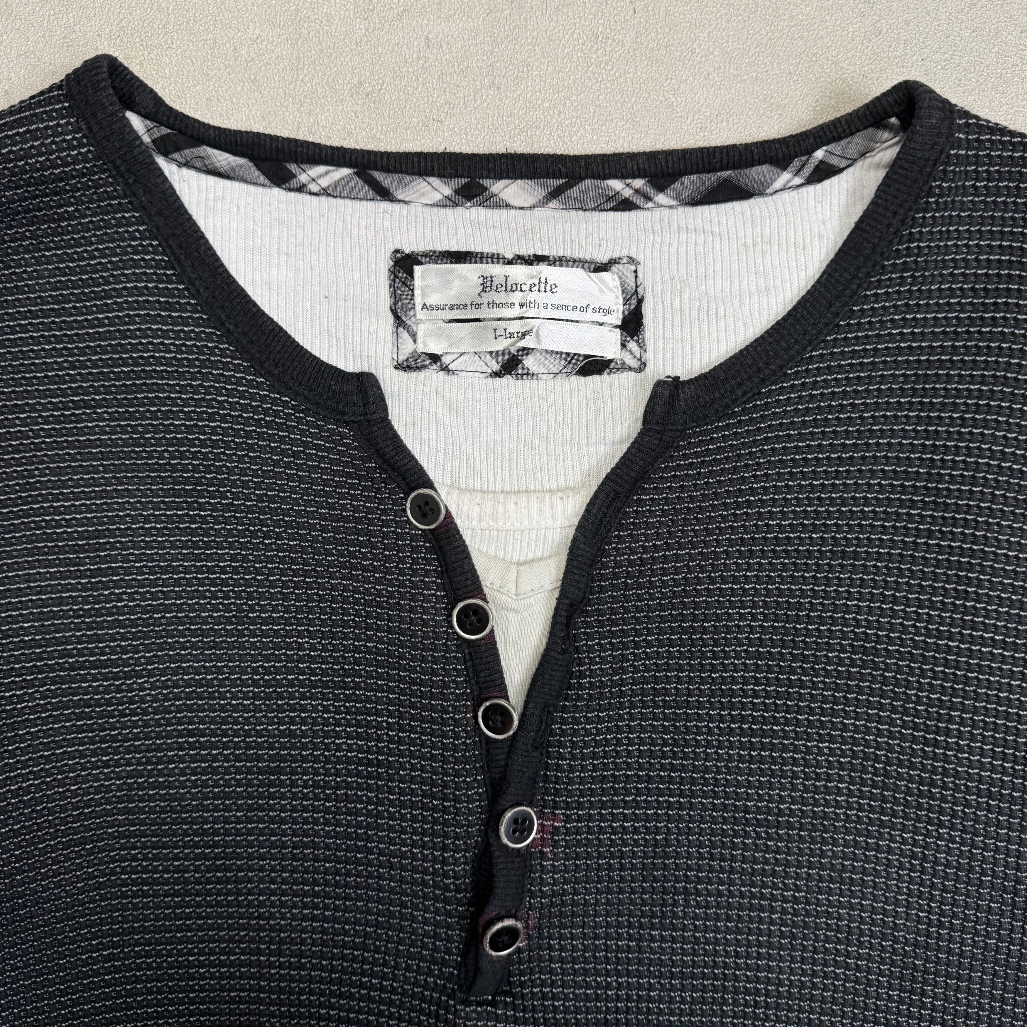 Japanese Brand Velocette Double Layer Waffle Shirt Size US L / EU 52-54 / 3 - 5 Thumbnail