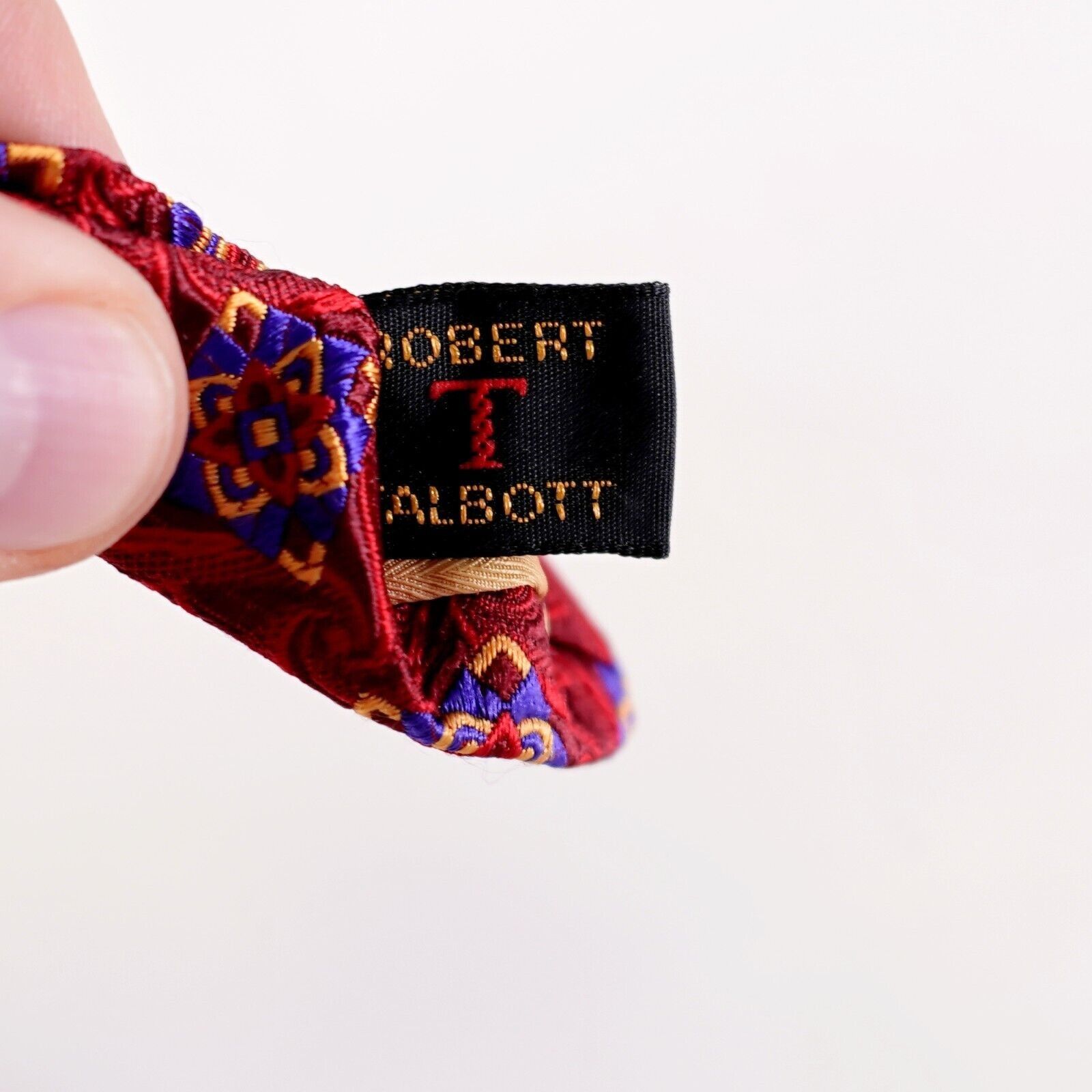 Robert Talbott Robert Talbott Best Of Class Nordstrom Red Woven Floral Geom Size ONE SIZE - 4 Thumbnail