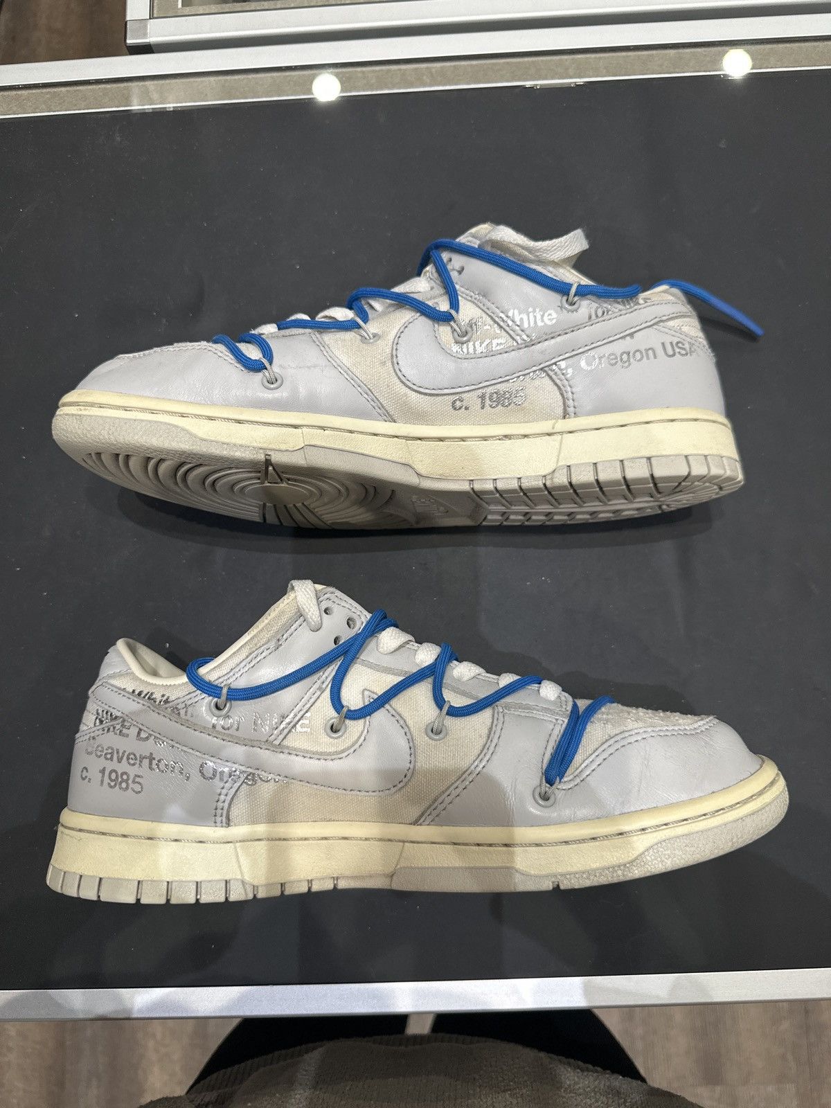 Nike × Off-White Nike Off-White Dunk Low Lot 10 Size US 9.5 / EU 42-43 - 2 Thumbnail