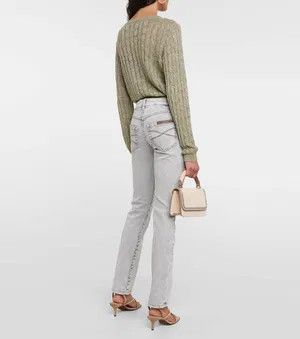 Brunello Cucinelli o1y0725 Denim Pant in Gray Size 30" / US 8 / IT 44 - 5 Thumbnail