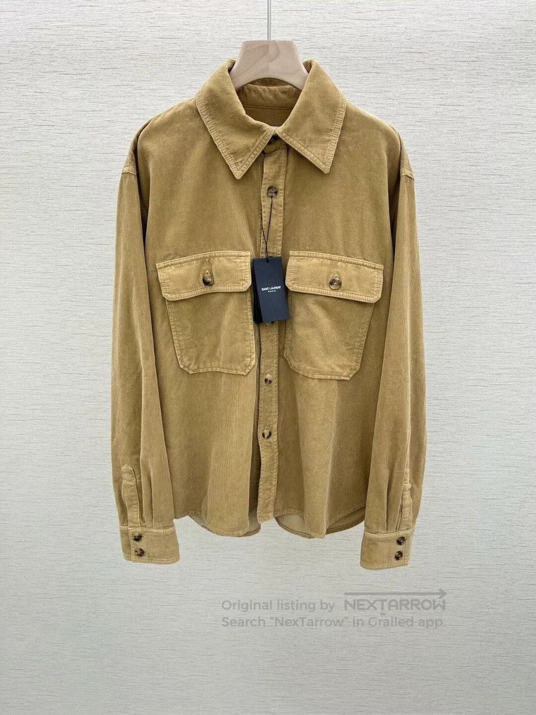Saint Laurent Paris Saint Laurent 25FW Corduroy Shirt Jacket. Size US L / EU 52-54 / 3 - 1 Thumbnail