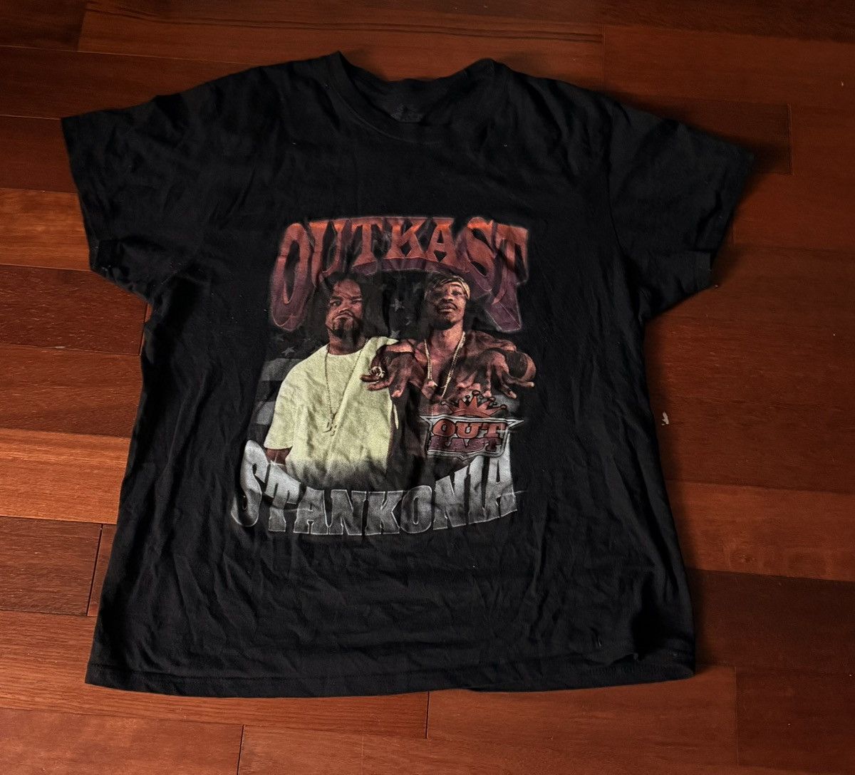 Outkast Y2K OUTKAST Hip-Hop, Rap Concert Black Unisex T-Shirt Size US L / EU 52-54 / 3 - 1 Thumbnail