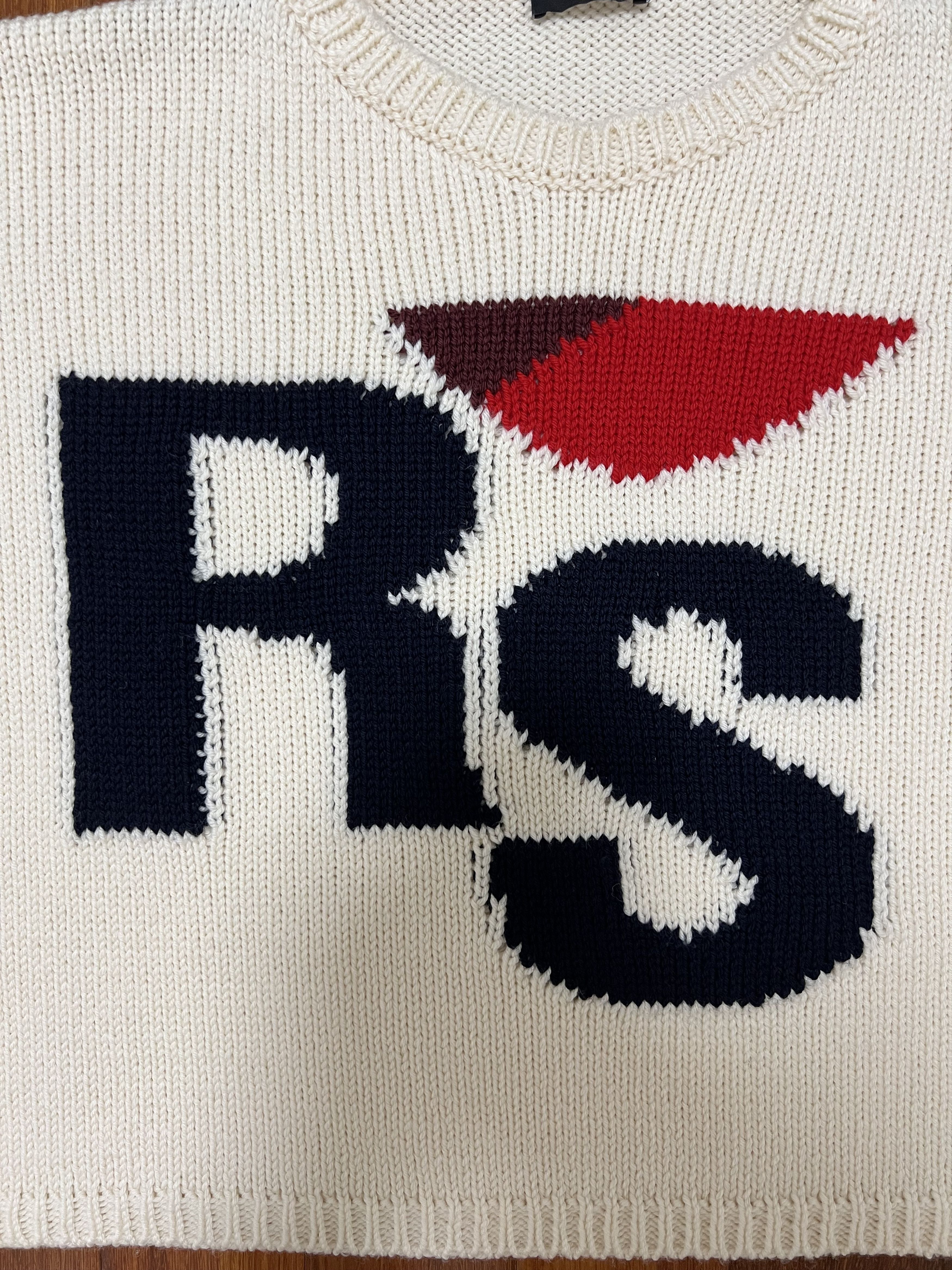 Raf Simons 💚 Raf Simons RS Cropped Wool Sweater Small Size US S / EU 44-46 / 1 - 6 Thumbnail
