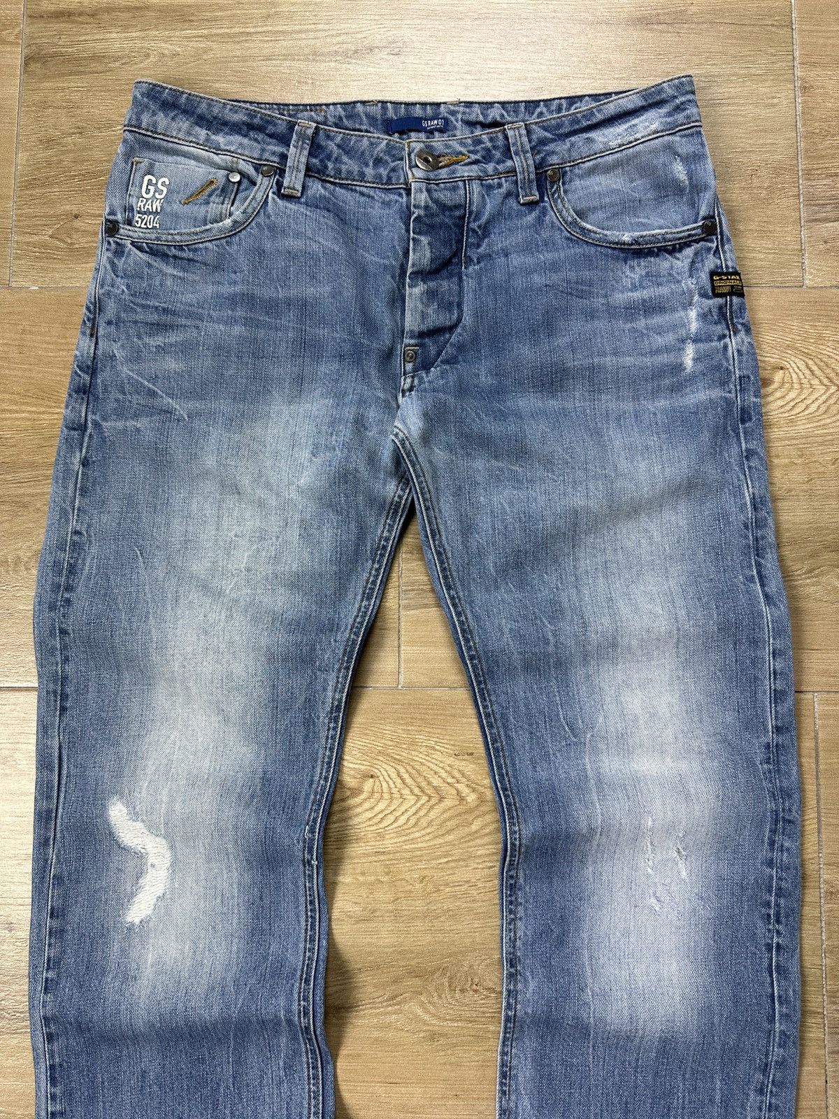 G-Star × Vintage Vintage G-Star Raw Attacc Low Straight Denim Jeans Size US 32 / EU 48 - 2 Thumbnail