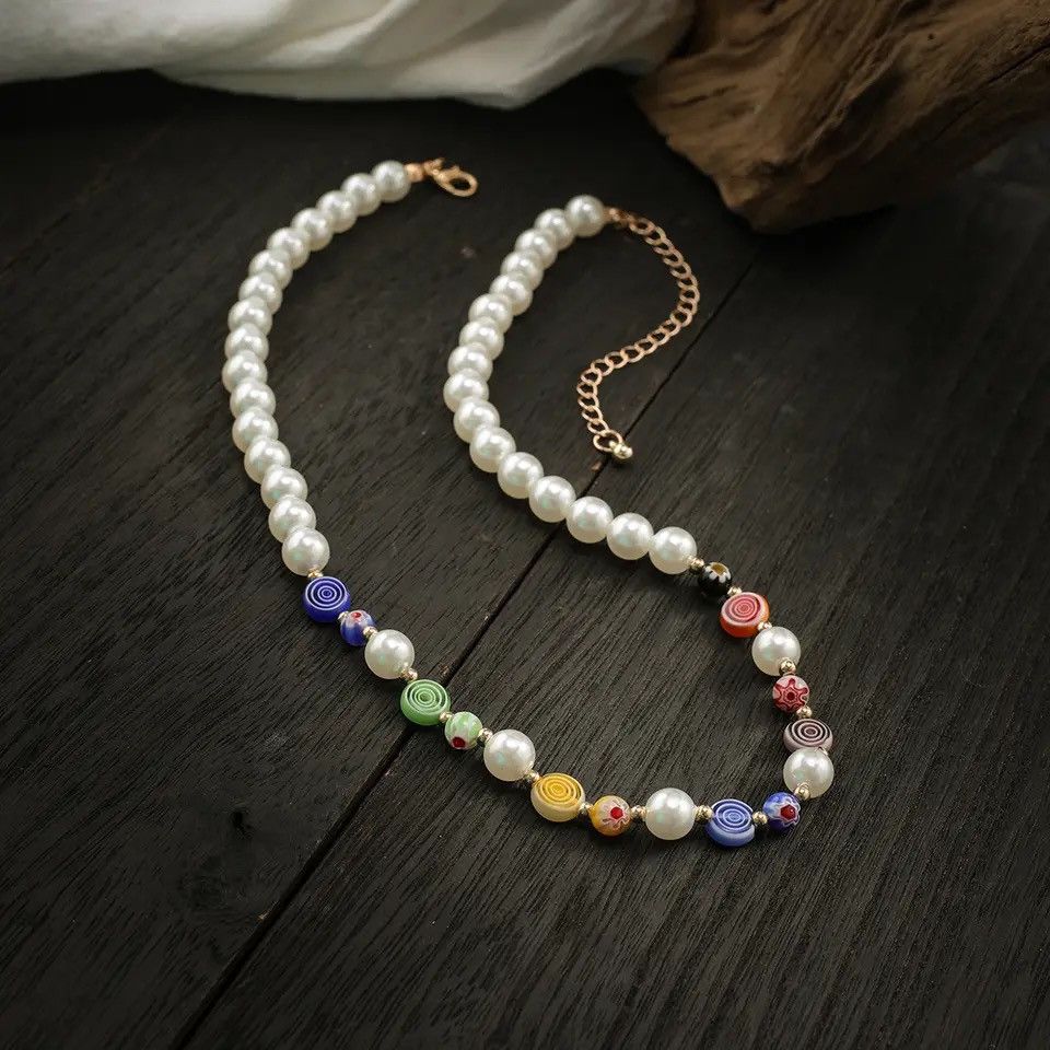 Other Imitation Pearl and Acrylic Beads Short Choker Necklace Size ONE SIZE - 2 Thumbnail