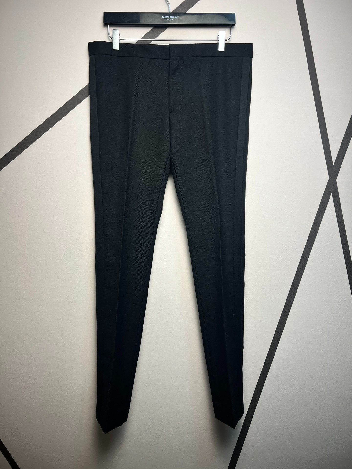 Saint Laurent Paris Saint laurent size 50 Black wool smoking pants 2501-Nextar Size US 38 / EU 54 - 1 Thumbnail