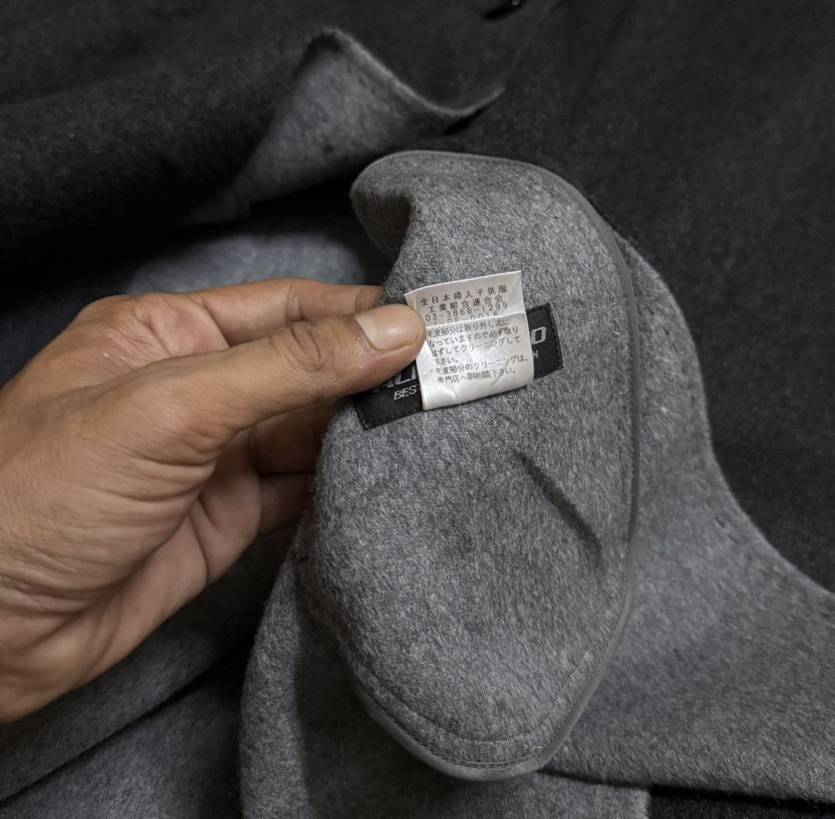 AlphaStyle Vintage Wool Jacket ALPHAECHO by COMME DES GARCONS Size L / US 10 / IT 46 - 9 Thumbnail