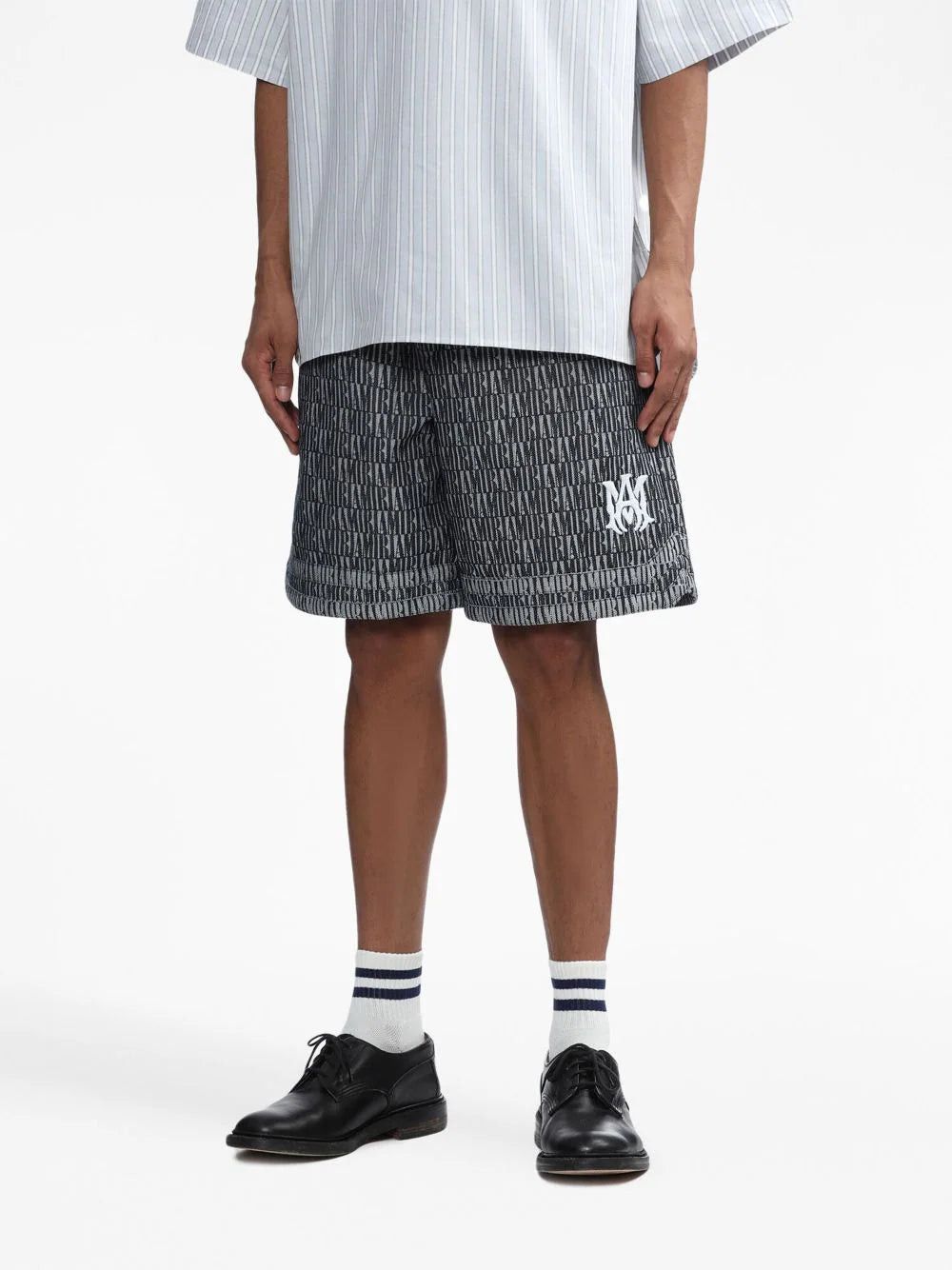 Amiri o1gr1nt1024 Jacquard Bb Short in Washed Indigo Size US 34 / EU 50 - 3 Thumbnail