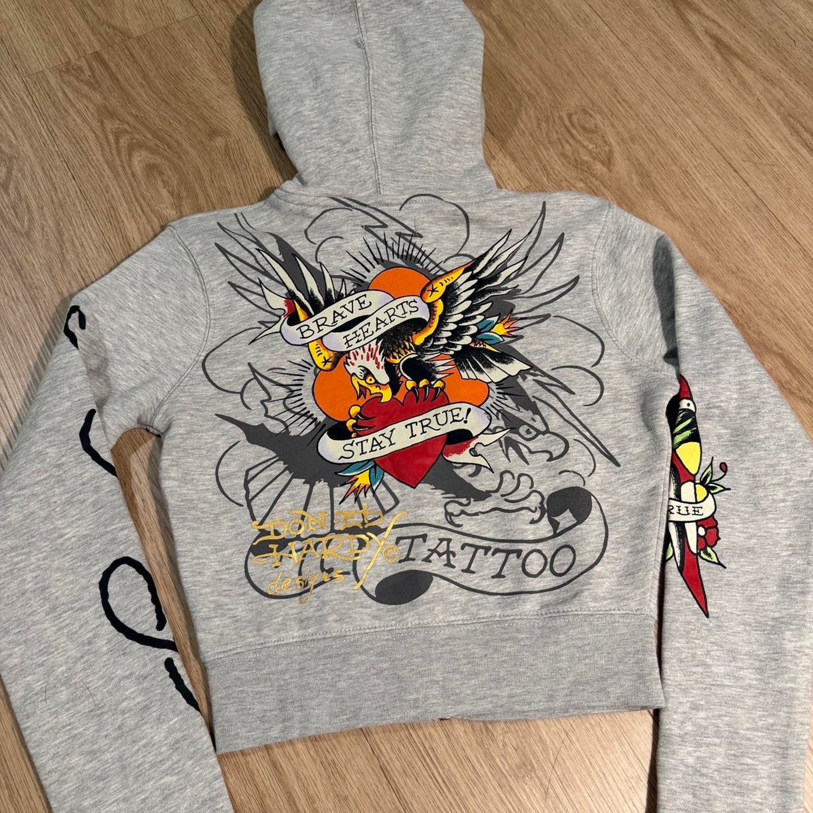 Ed Hardy Ed hardy cropped grey zip Size S / US 4 / IT 40 - 5 Thumbnail