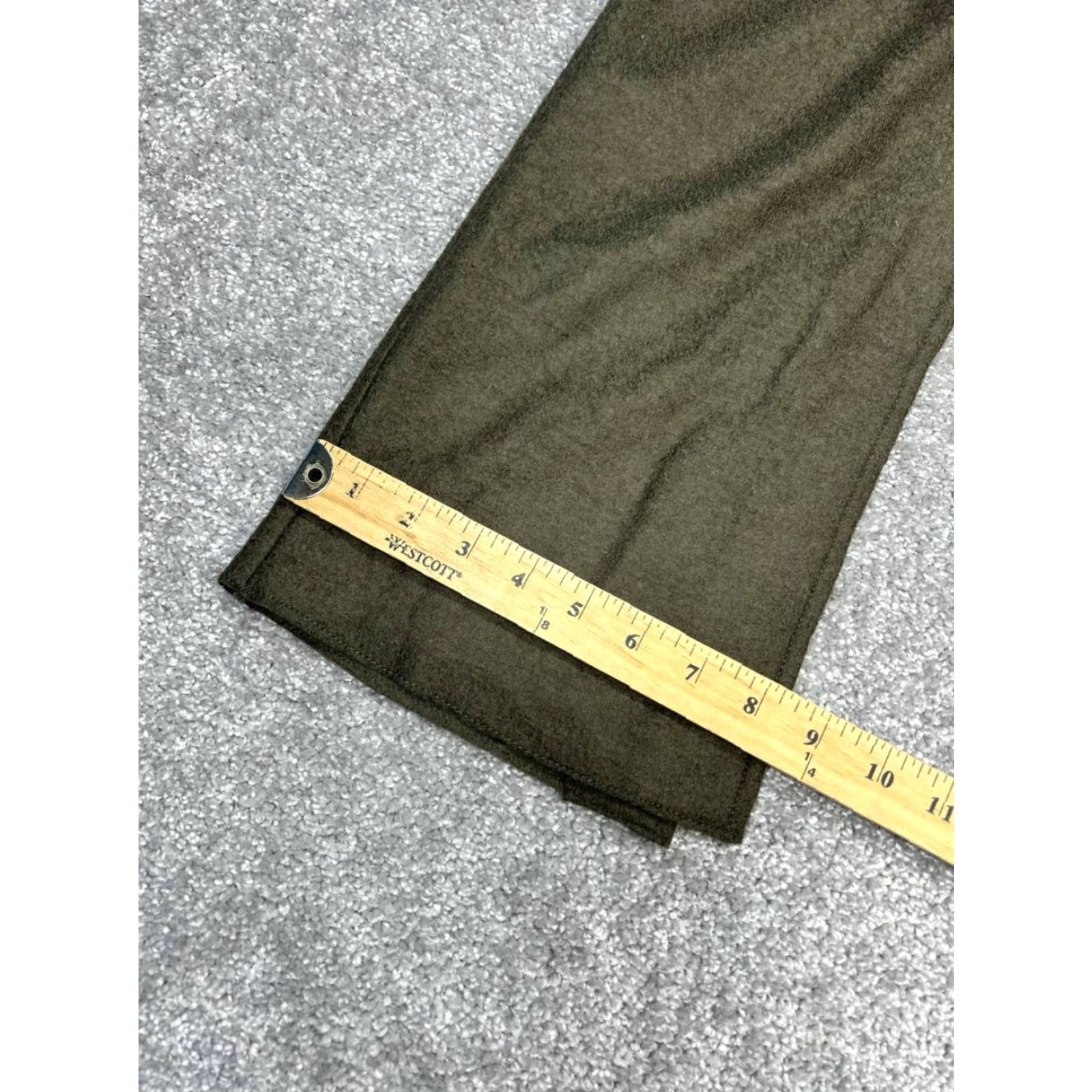 Zara Zara Womens Pants Green High Rise Straight Leg Slits Side Zip Regular size S Size 28" / US 6 / IT 42 - 5 Thumbnail