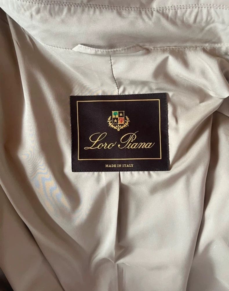 Loro Piana Loro Piana Beige Windbreaker Jacket- Size US XL / EU 56 / 4 - 2 Thumbnail