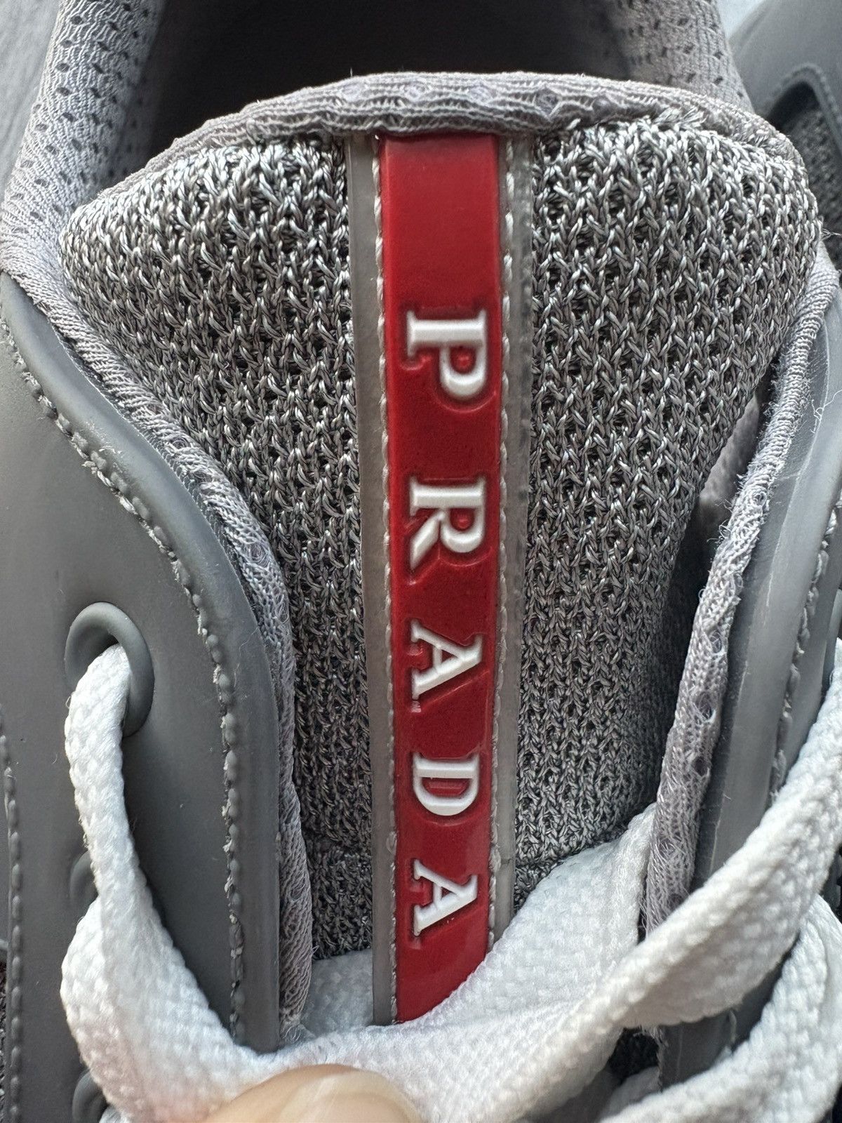 Prada Prada America's Cup Soft rubber sneakers - steel gray Size US 12 / EU 45 - 7 Thumbnail