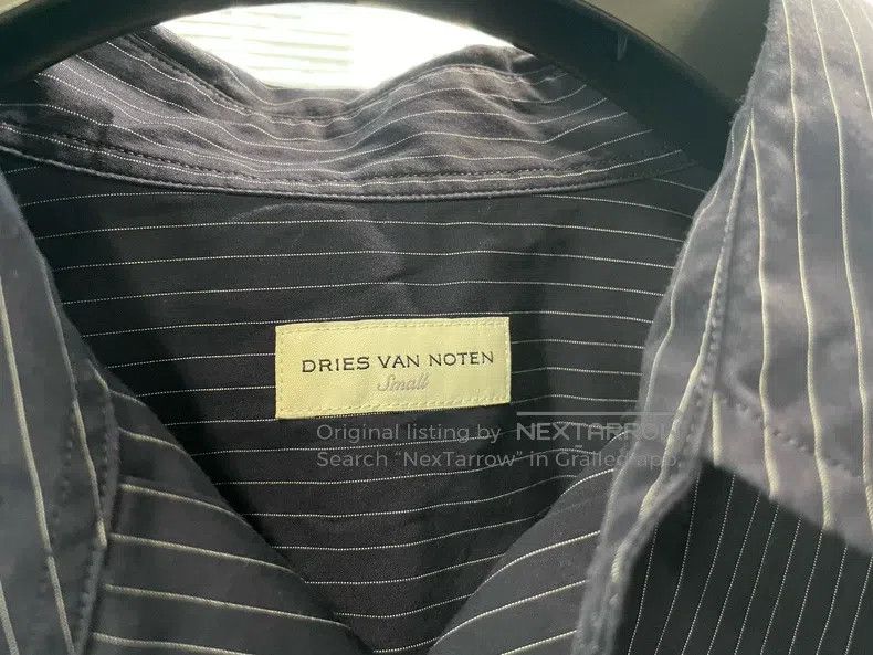 Dries Van Noten Dries Van Noten Blue Striped Shirt Size US S / EU 44-46 / 1 - 3 Thumbnail
