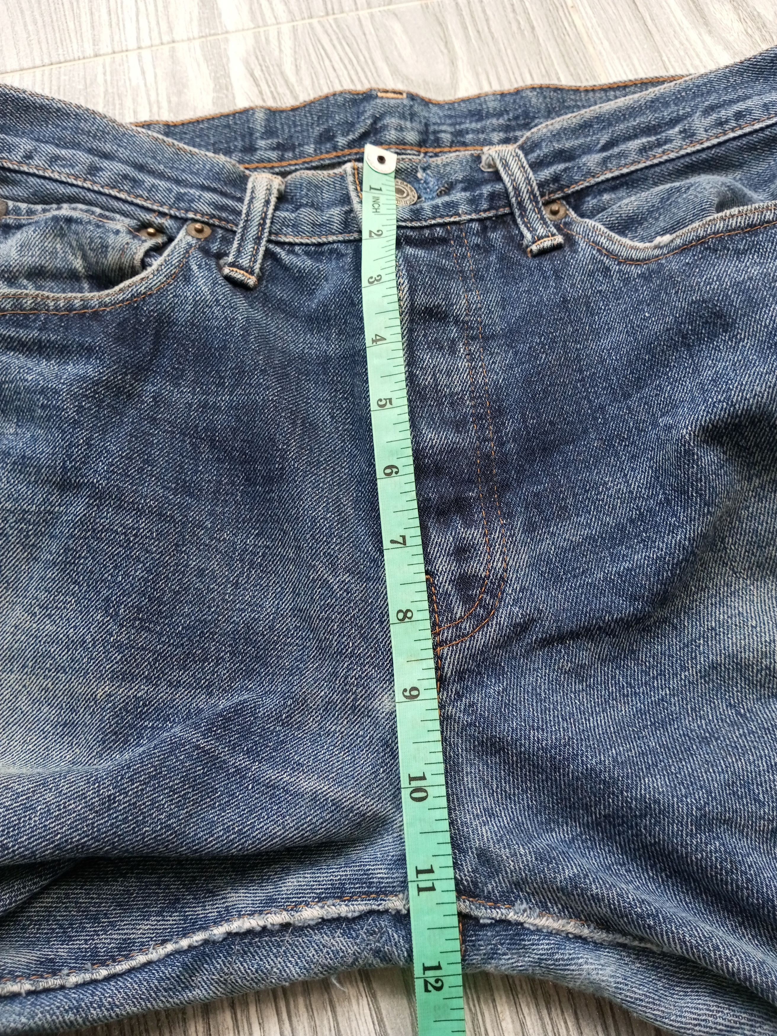 Denime × Japanese Brand Vintage Denime Selvedge Japan Crazy Distress Mud Wash Size US 34 / EU 50 - 10 Thumbnail
