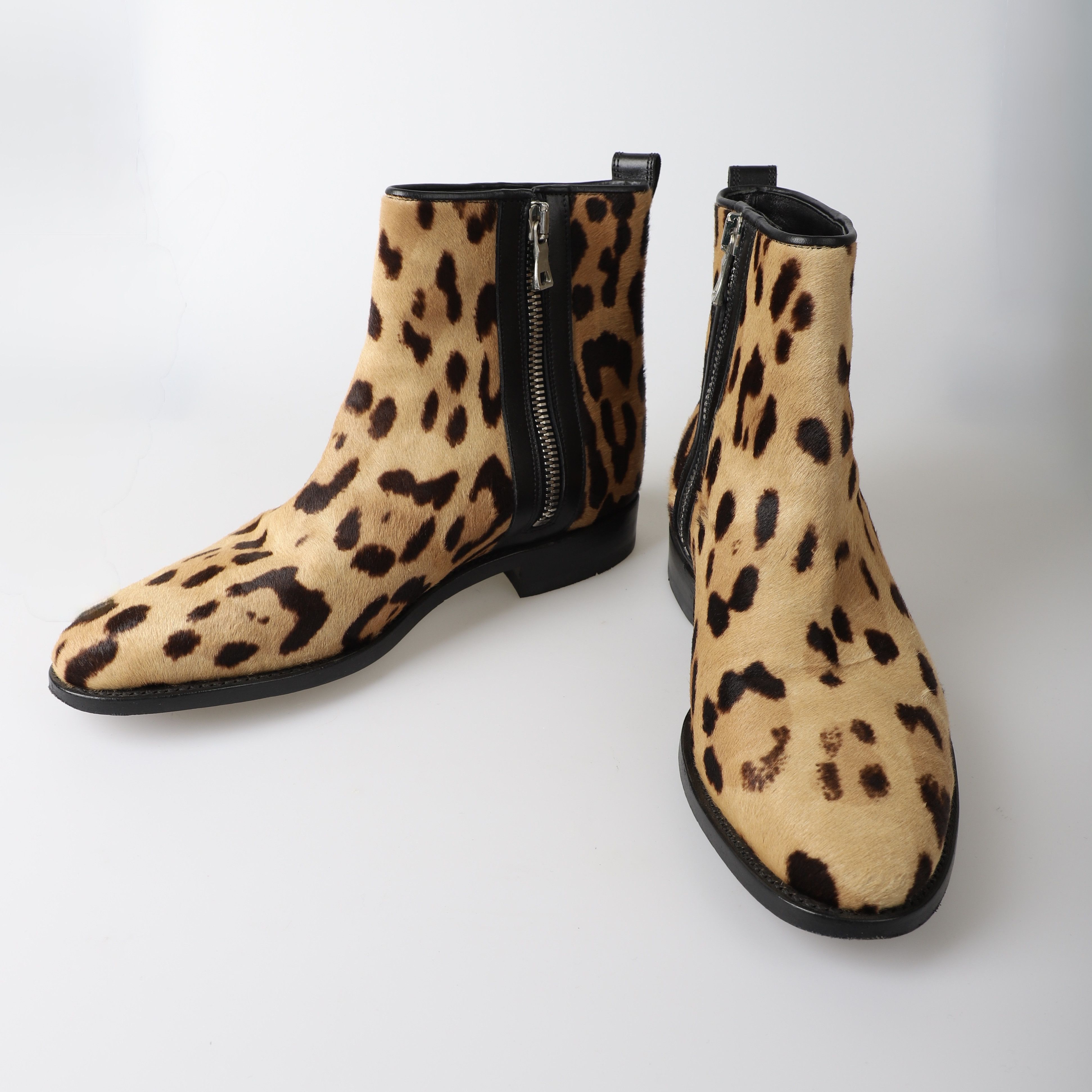 Balmain 42 / Balmain Leopard Pony Hair Chelsea Boots Size US 9 / EU 42 - 5 Thumbnail