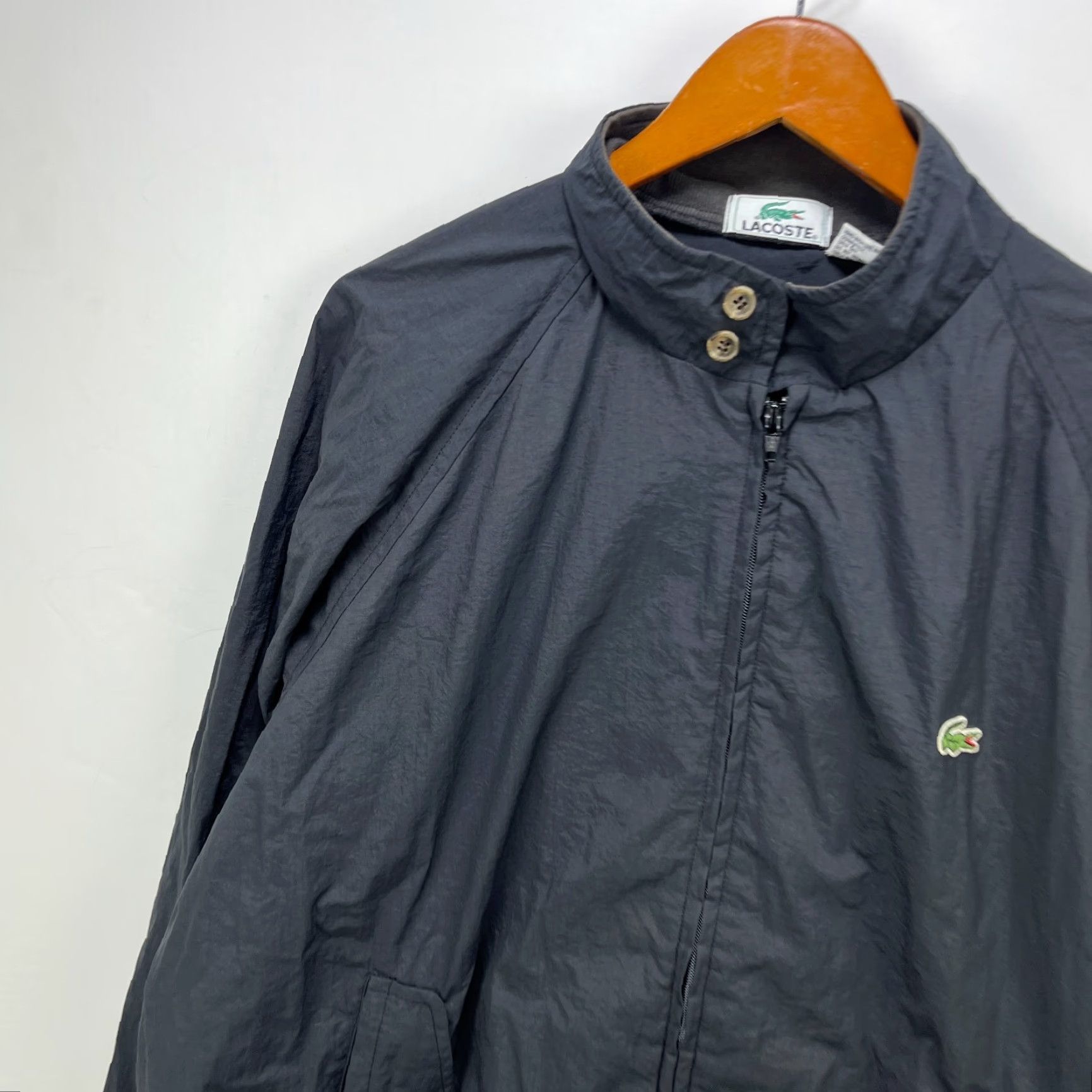 Lacoste VINTAGE Lacoste Windbreaker Jacket XL Black Men XL Nylon Lining Zip Style Windbreaker 90s Inspired Size US XL / EU 56 / 4 - 2 Thumbnail