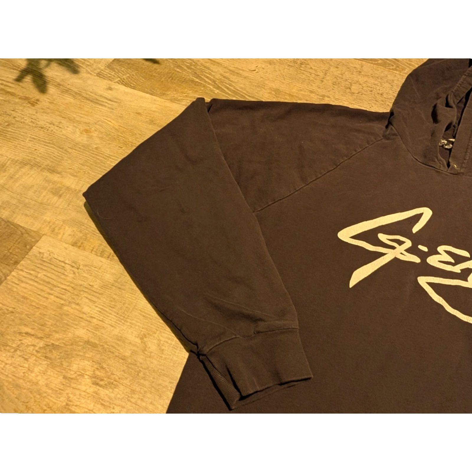 J Brand VINTAGE G-EAZY Brand HOODIE Sweatshirt Men XL Black Graphic Print Distressed Pockets Hooded Pullover Size US XL / EU 56 / 4 - 5 Thumbnail