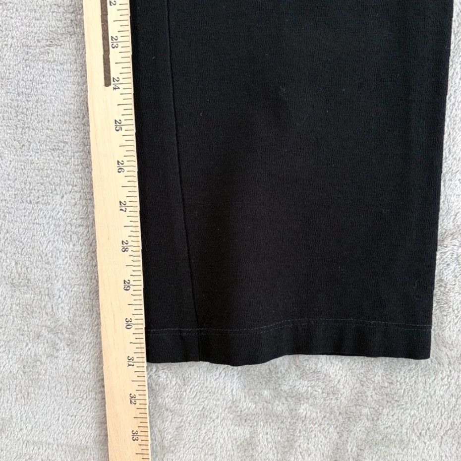 Eileen Fisher EILEEN FISHER Pants Women XS Black Viscose Blend Stretch Straight Leg Pull-On Size 26" / US 2 / IT 38 - 5 Thumbnail